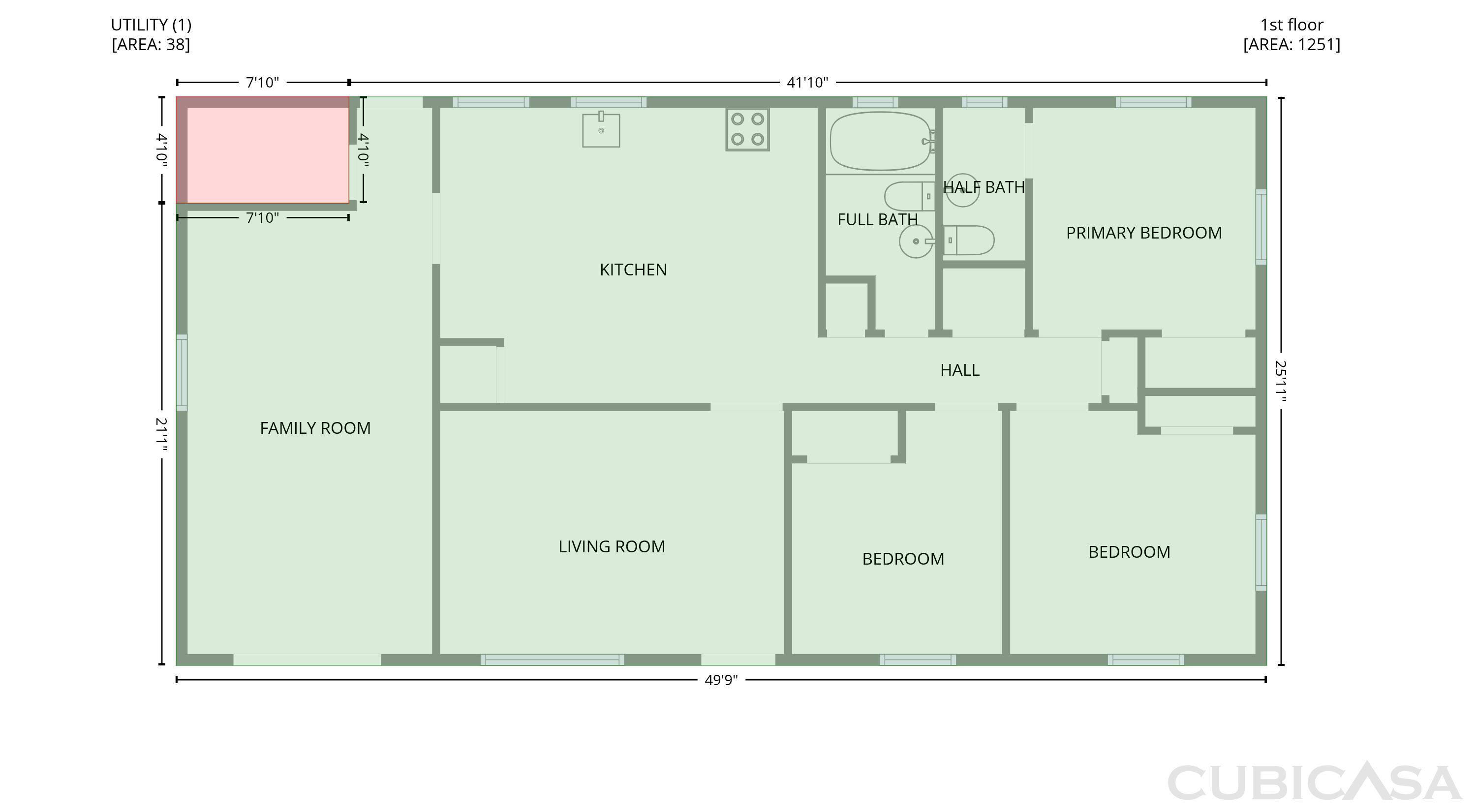 Main Floor of 733 Sutton St, Jesup, GA