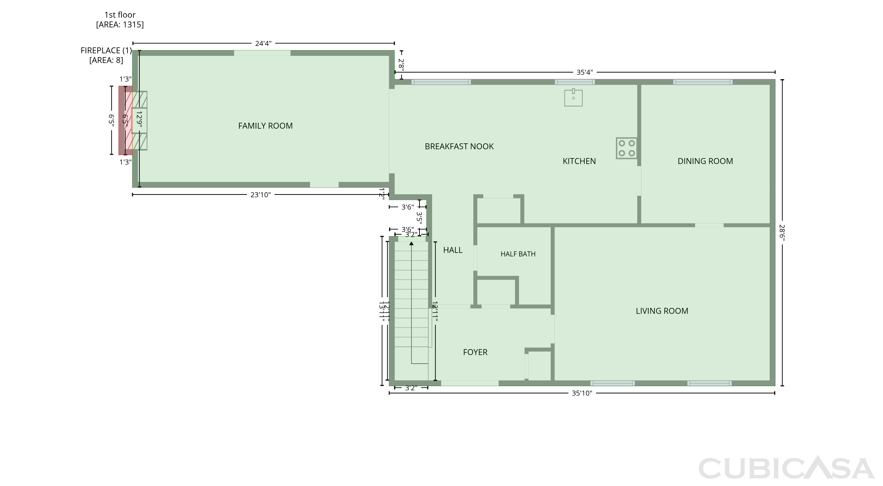 Main Floor of 214 Meadow Ln, La Follette, TN