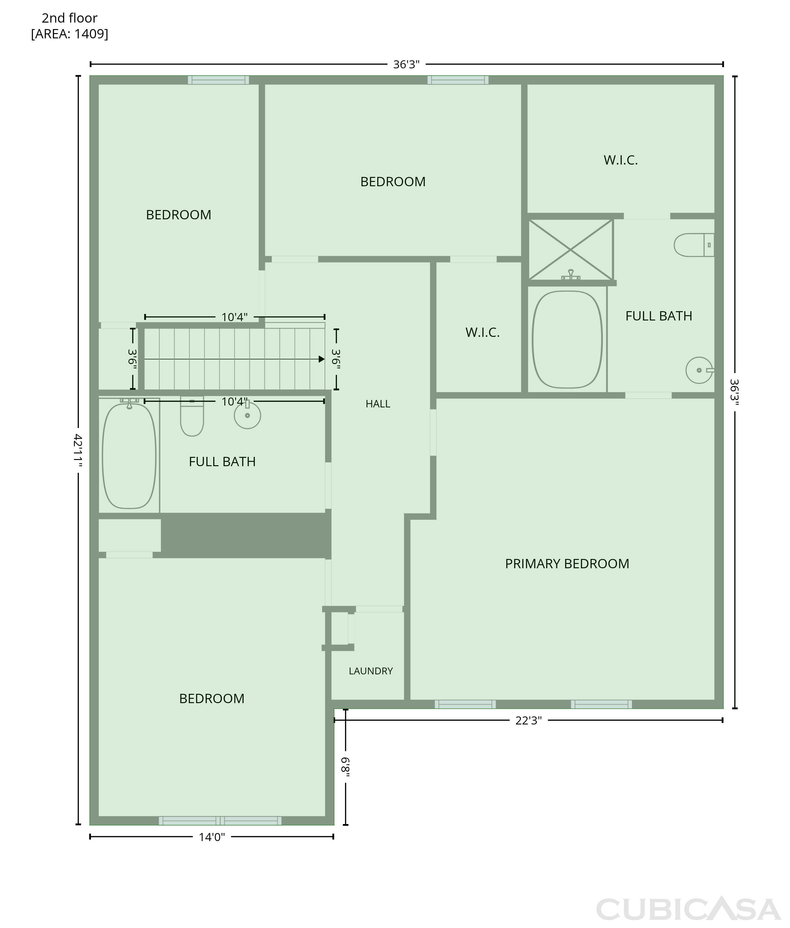 Second Floor of 4 Bay Willows Ct, Greensboro, NC
