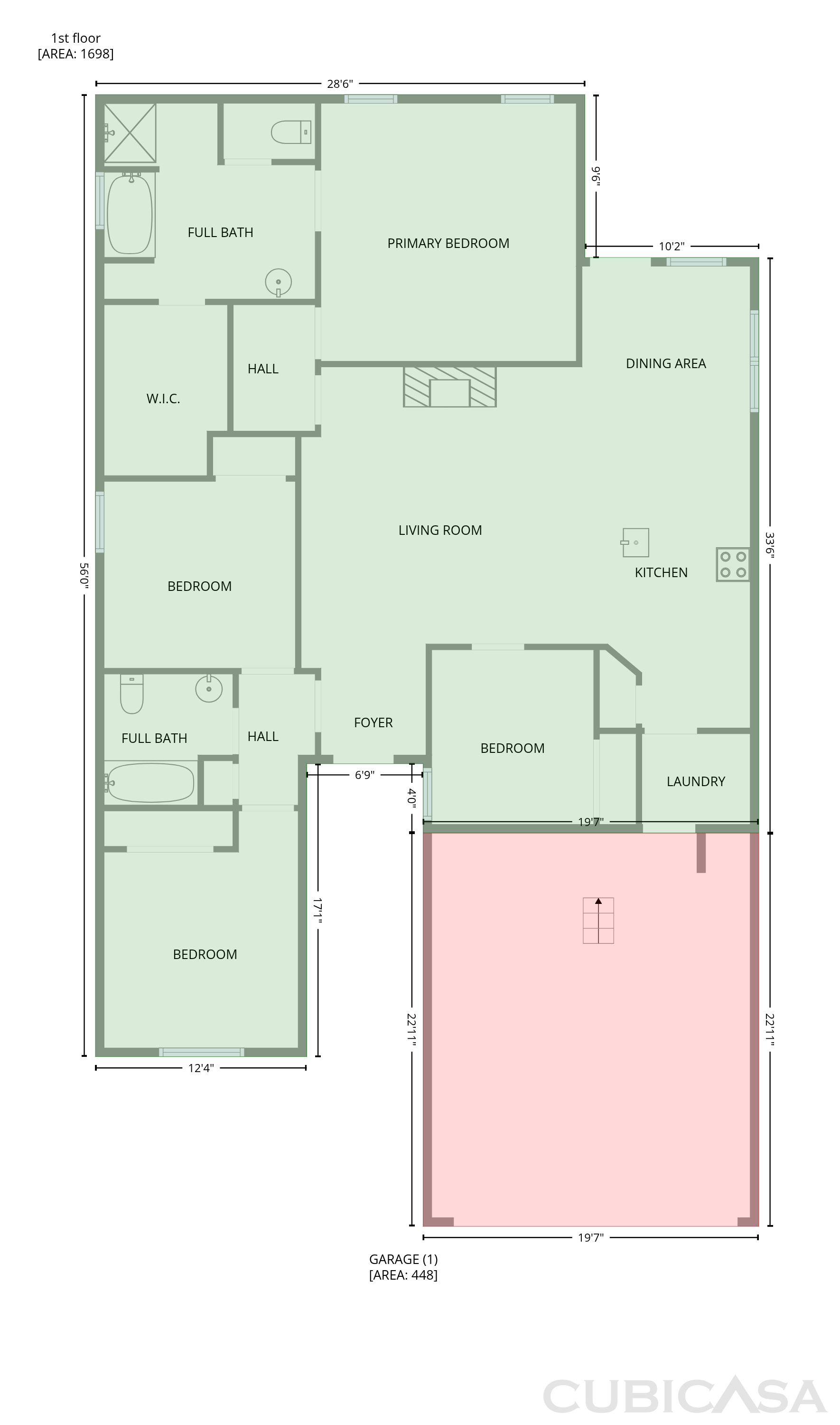 Main Floor of 8809 10th St, Lubbock, TX