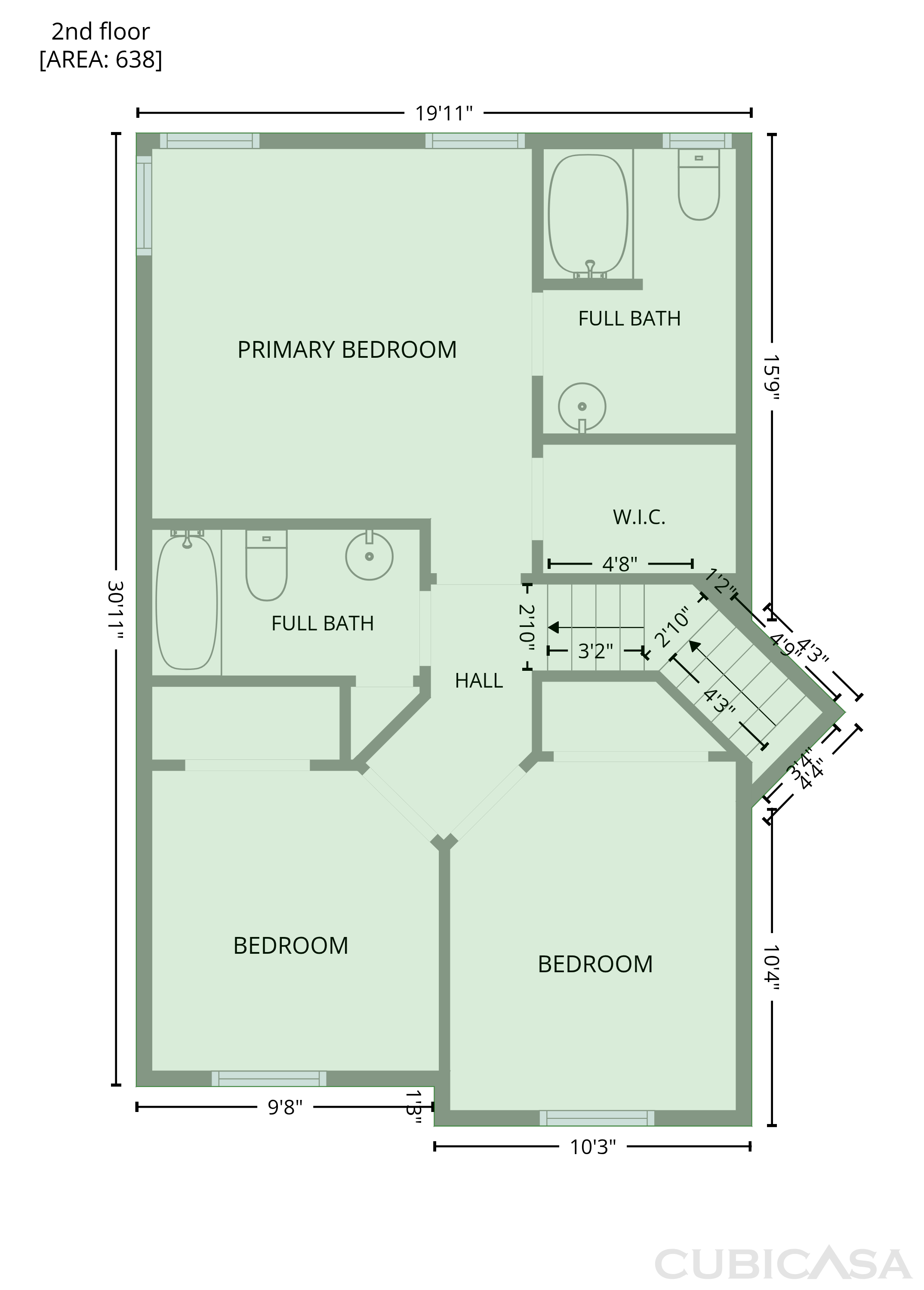Second Floor of 5908 Wateree Dr, Durham, NC