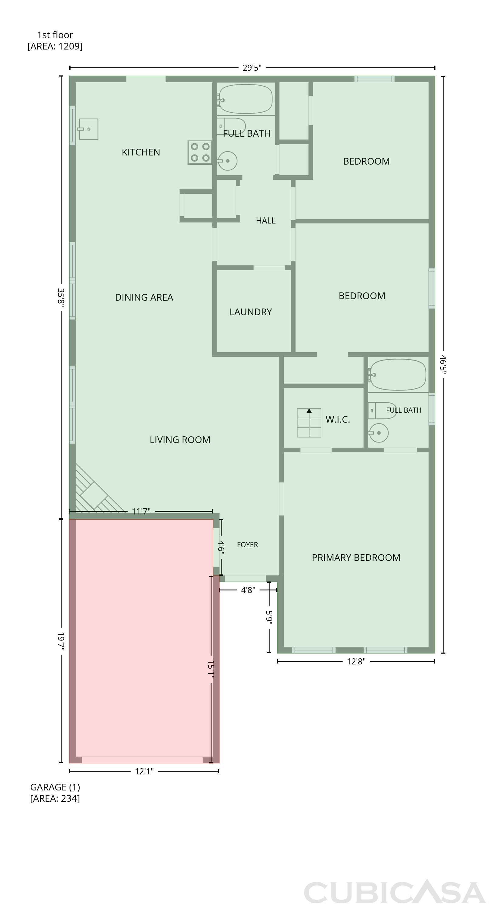 Main Floor of 3011 Kansas City Dr, Monroe, NC