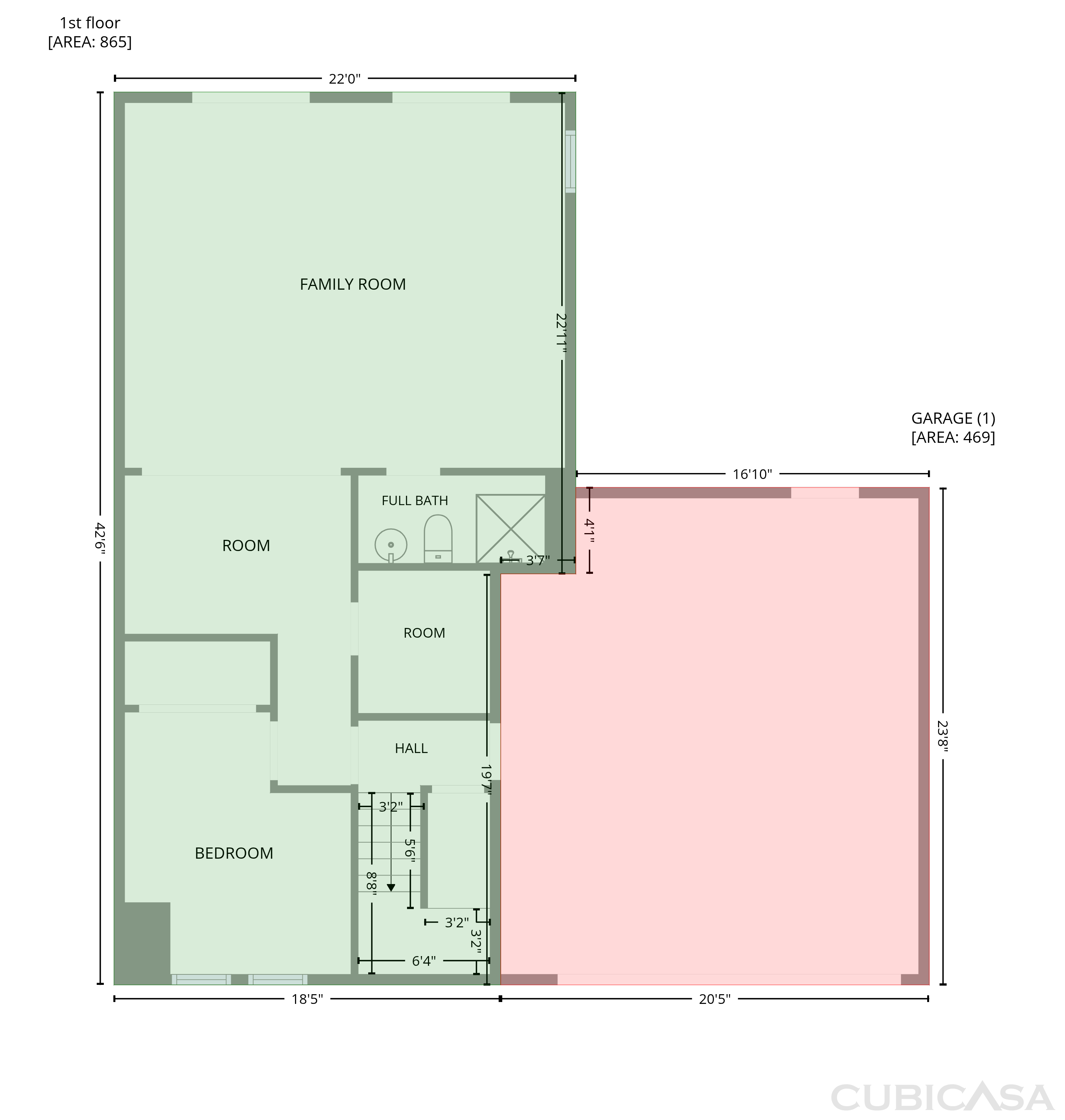 Main Floor of 18923 Orleans Pl, Woodhaven, MI