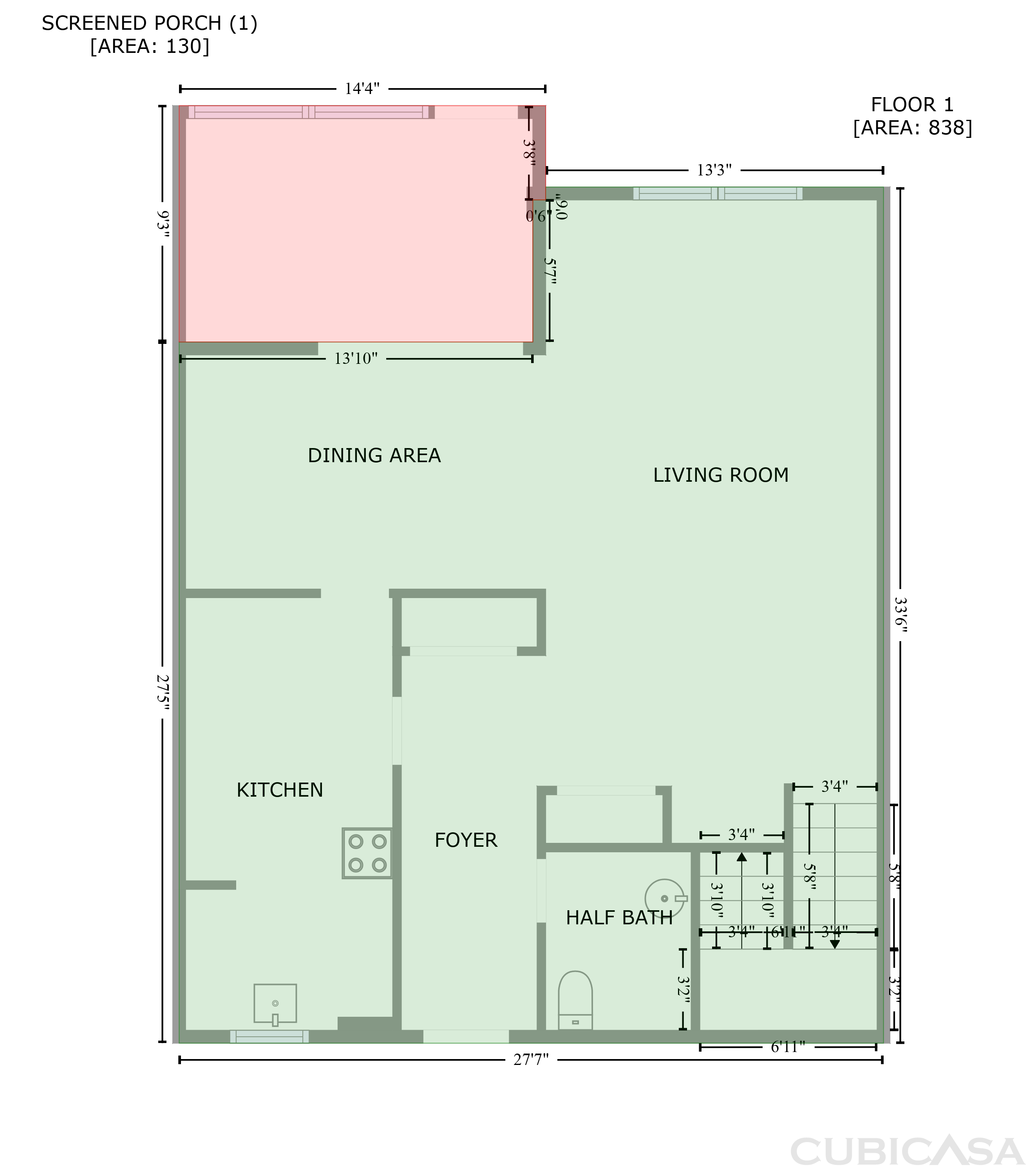 Main Floor of 13516 Palmwood Ln, Tampa, FL