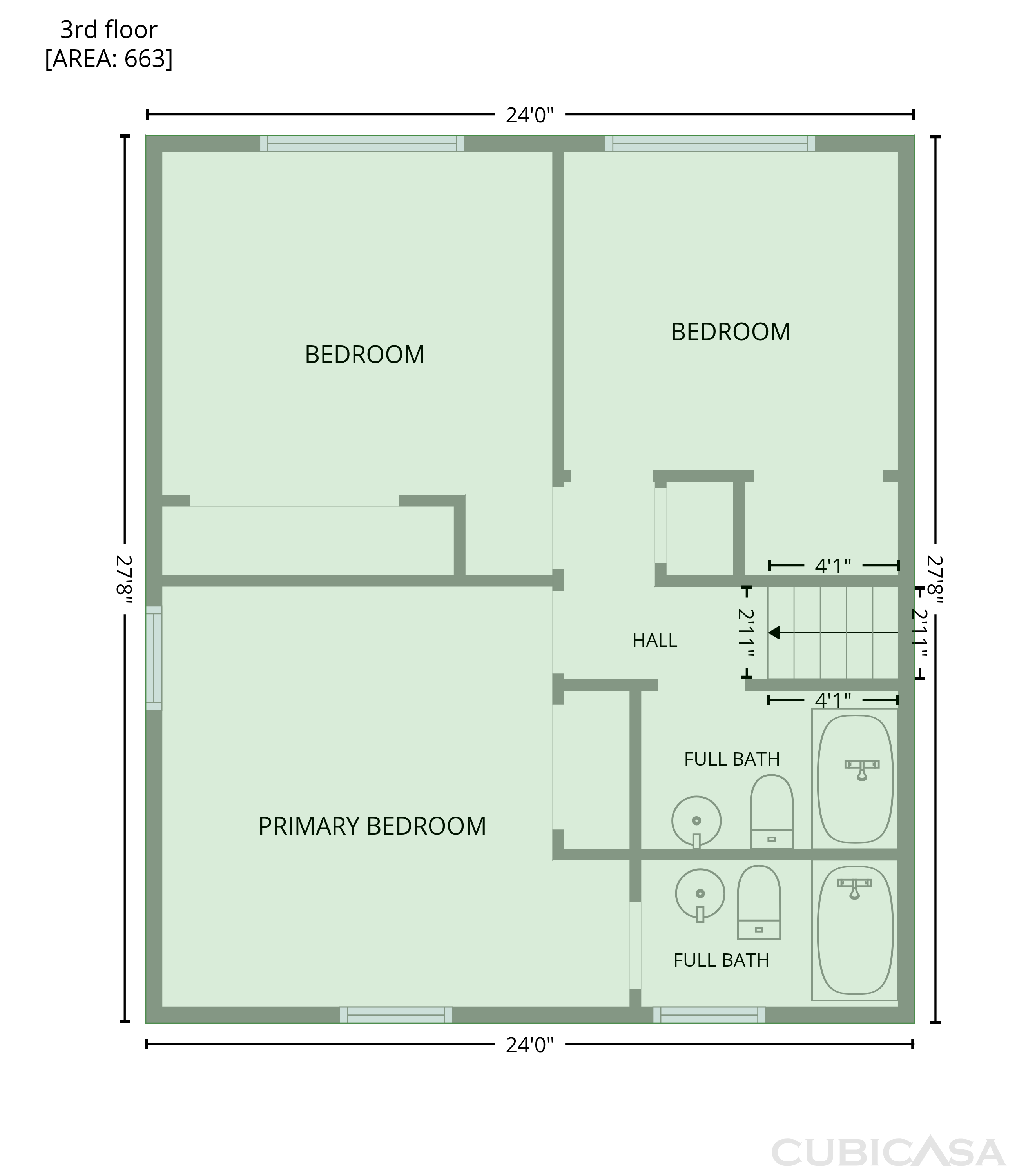 Third Floor of 3691 Lavilla Dr, Powder Springs, GA