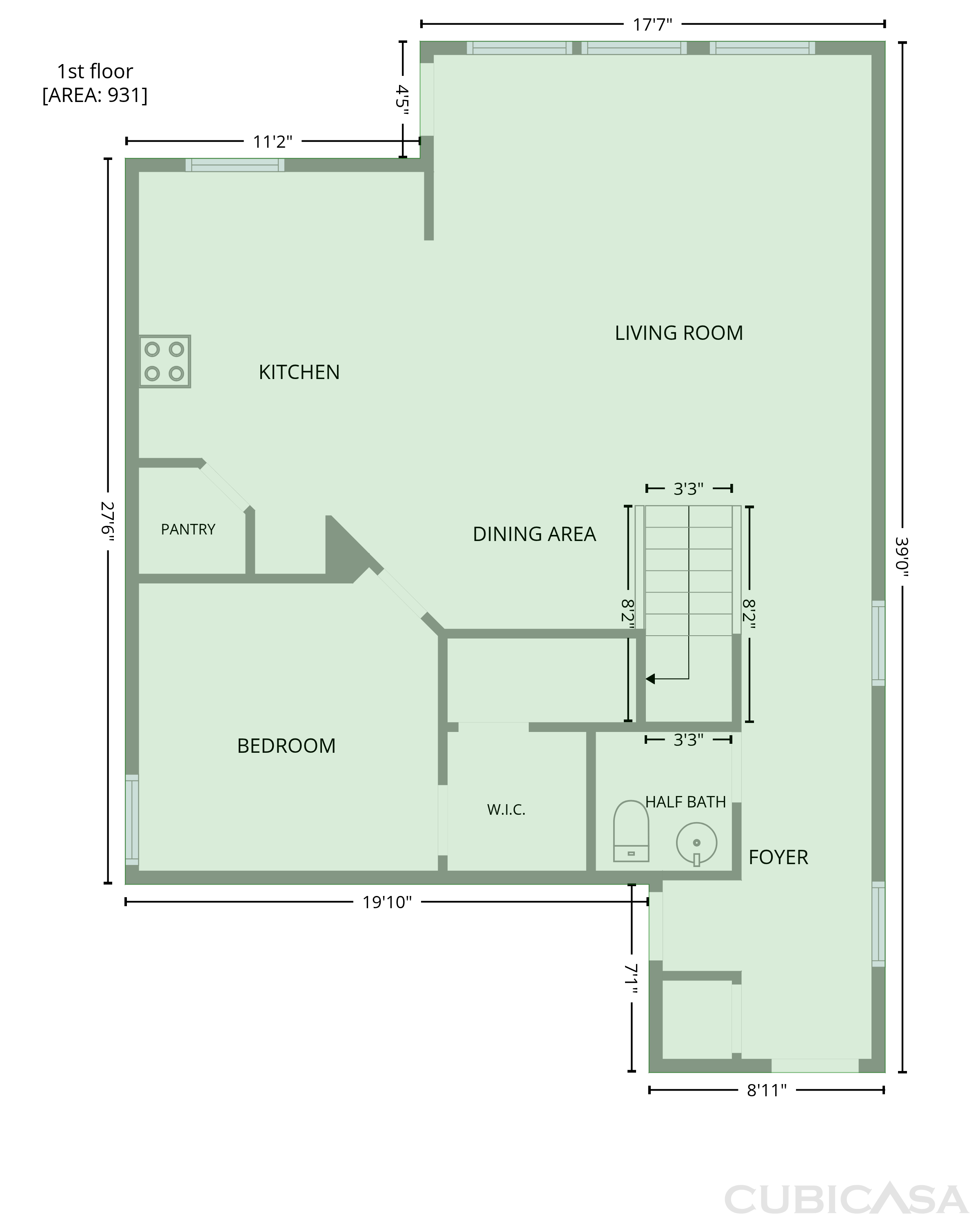 Main Floor of 276 Circle Way, Jarrell, TX