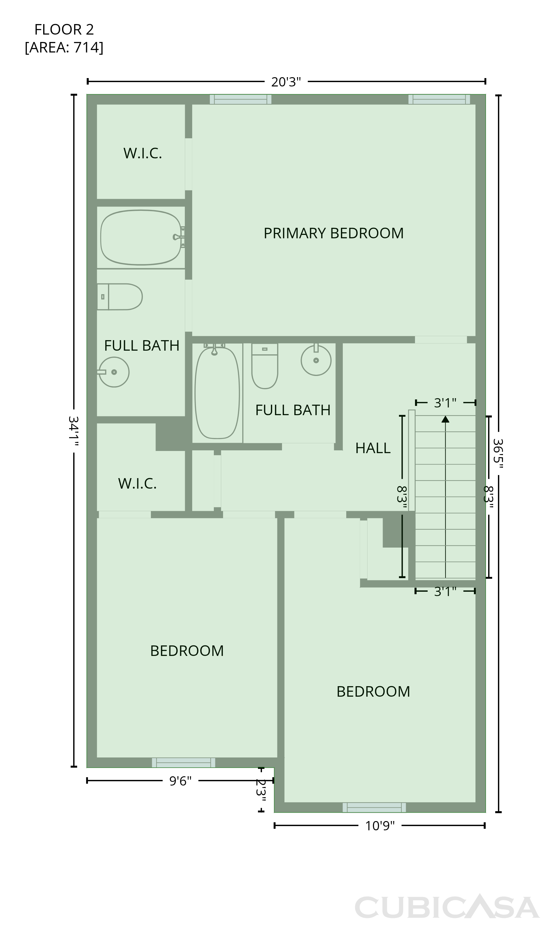 Second Floor of 5713 Forest Point Rd, Raleigh, NC