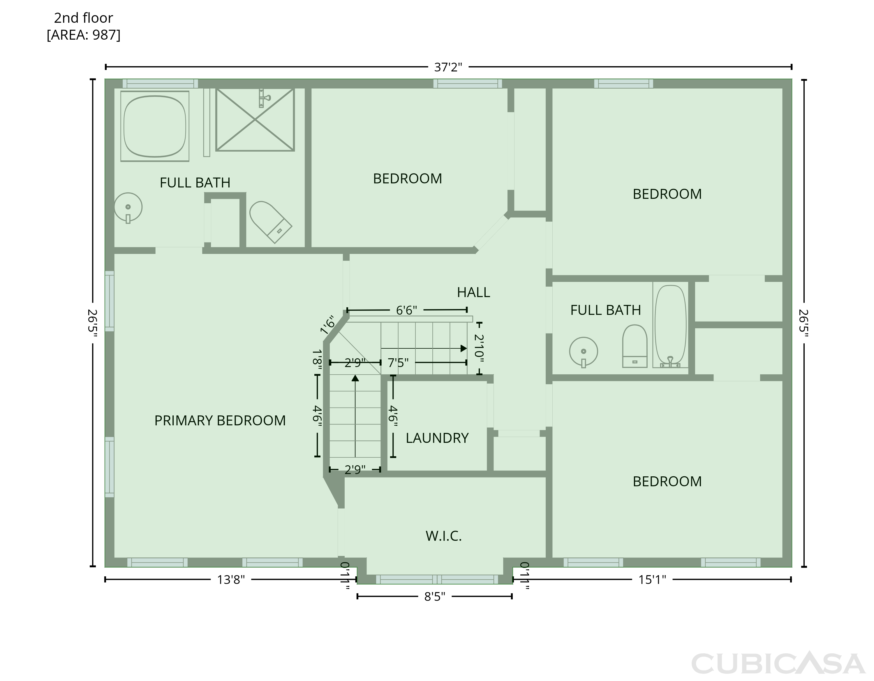 Second Floor of 3621 Straussburg Woods Ln, Matthews, NC