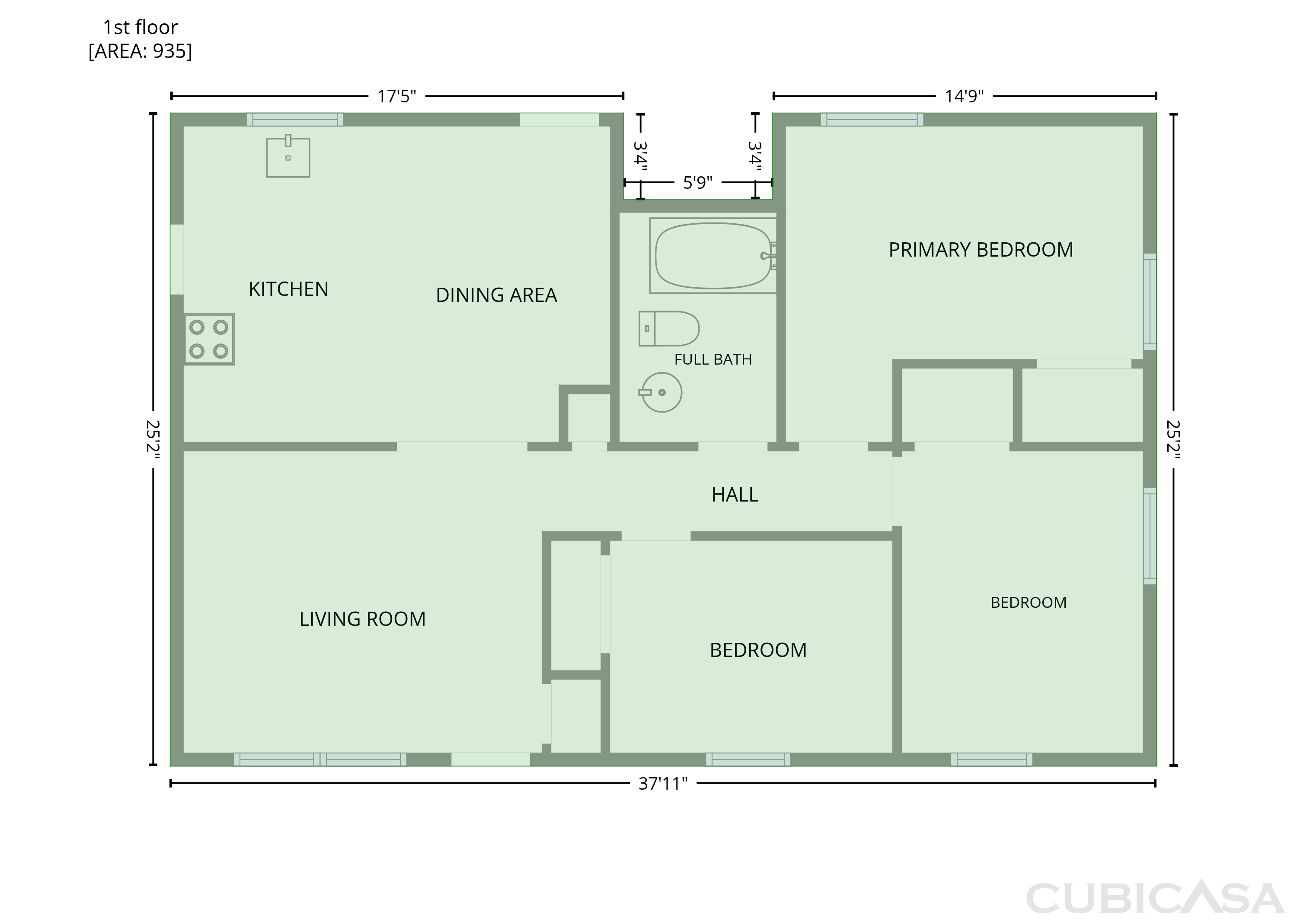 Main Floor of 440 Hood St, Rockingham, NC