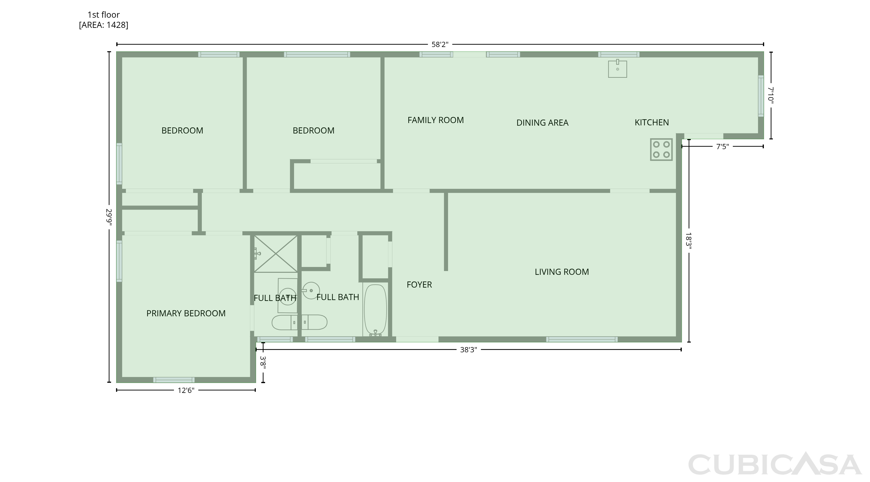 Main Floor of 1425 Hollyberry Ln, West Columbia, SC