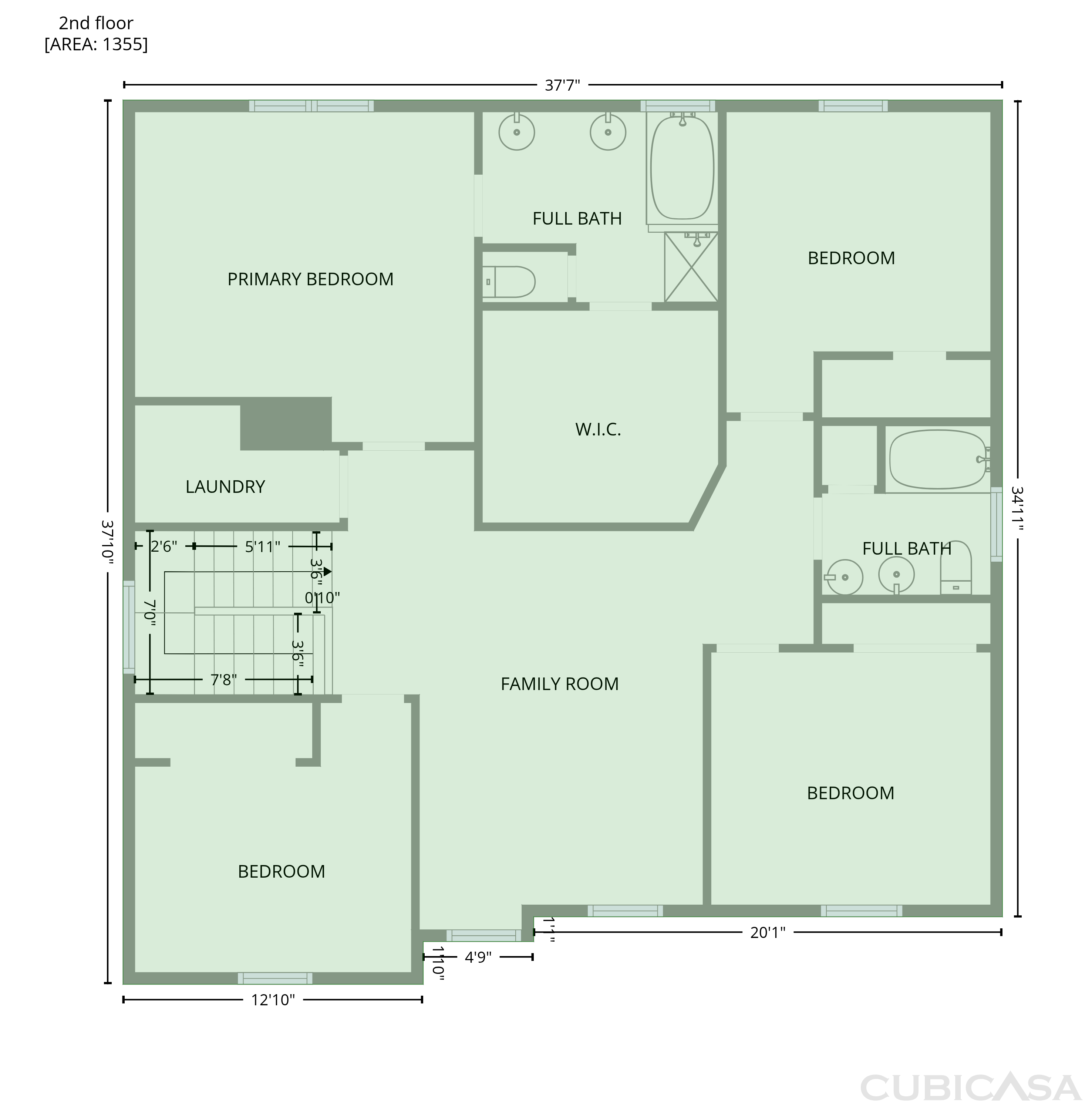 Second Floor of 1908 Cantrell Ct, Stallings, NC