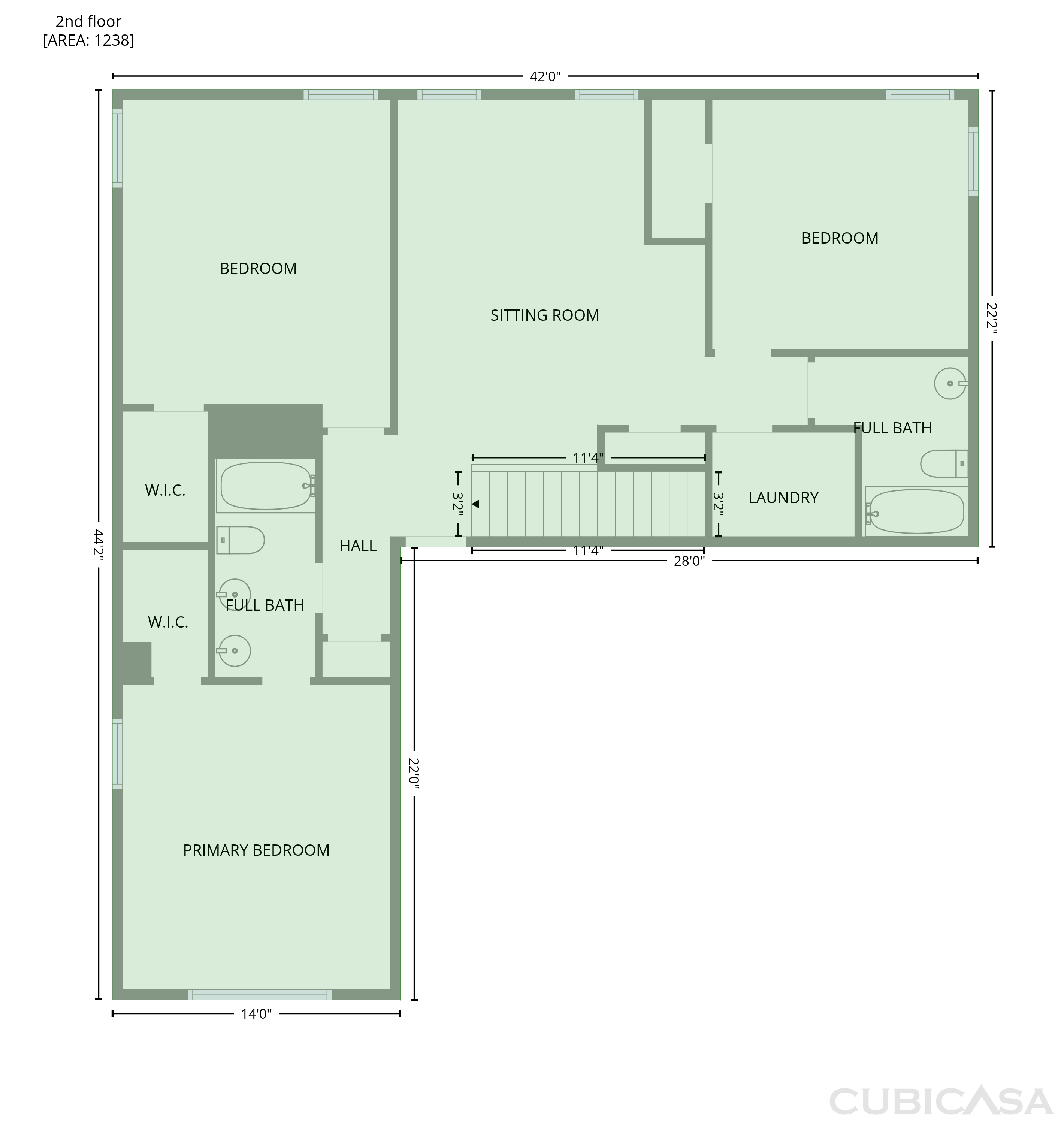 Second Floor of 6478 Bellawood Dr, Trinity, NC