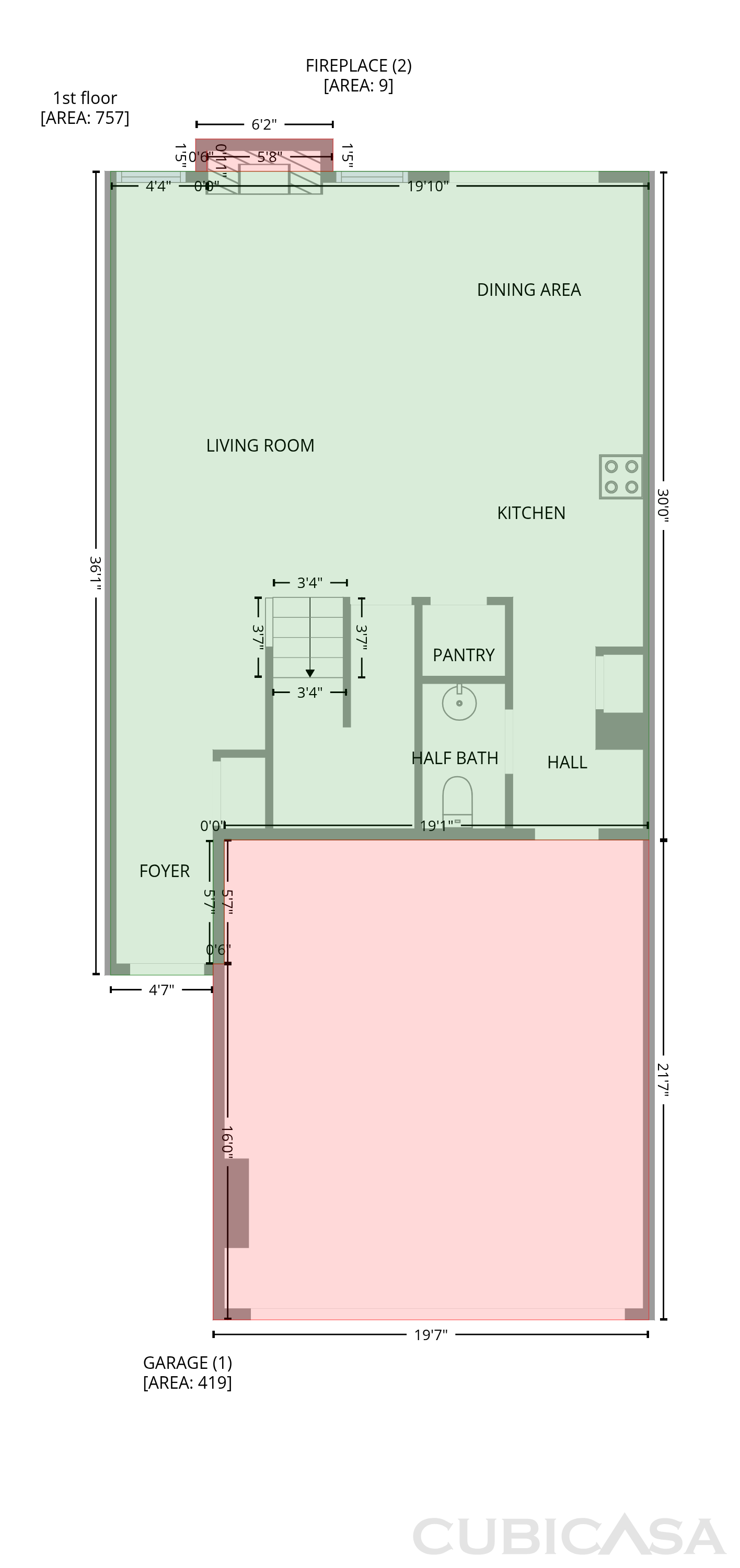 Main Floor of 3022 Basswood St, Little Canada, MN