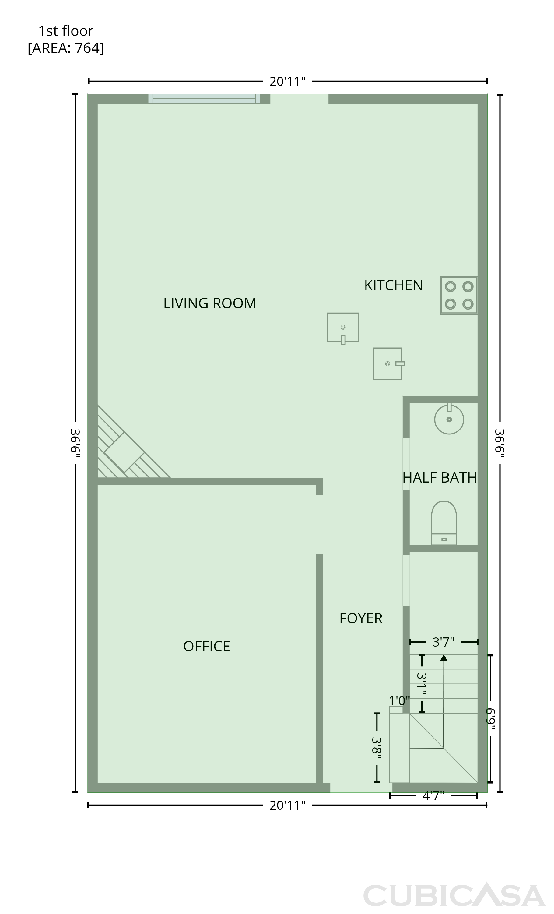Main Floor of 1508 Box Cir, Winder, GA