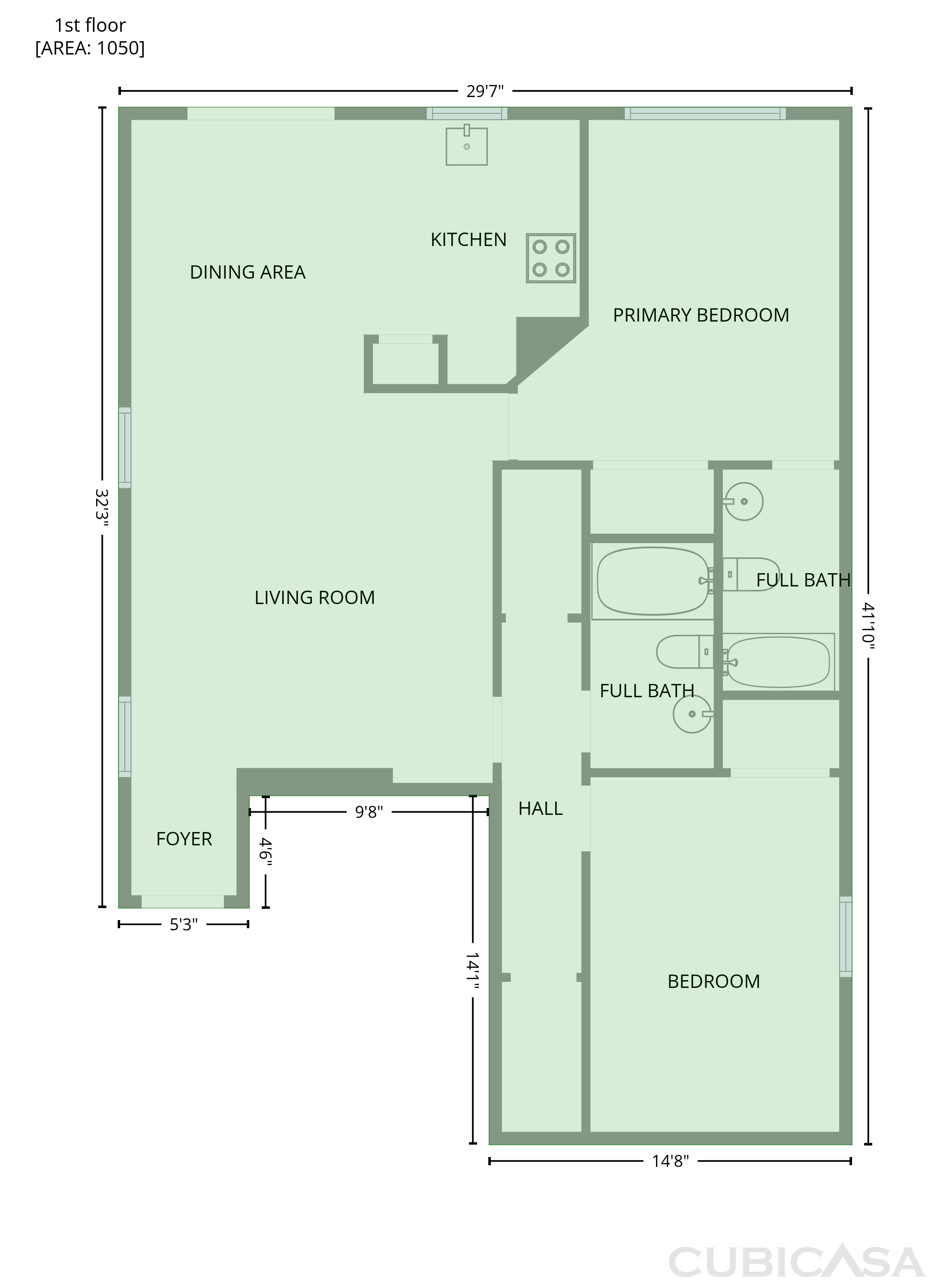 Main Floor of 7923 Cherry Blossom Dr N, Jacksonville, FL