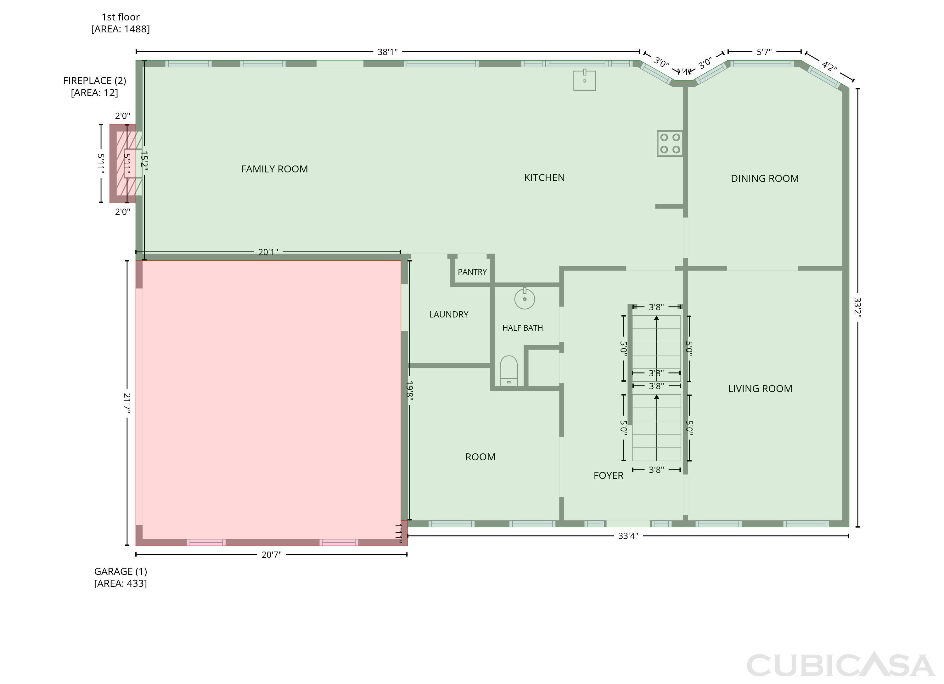 Second Floor of 1440 Shade Tree Way, Alpharetta, GA