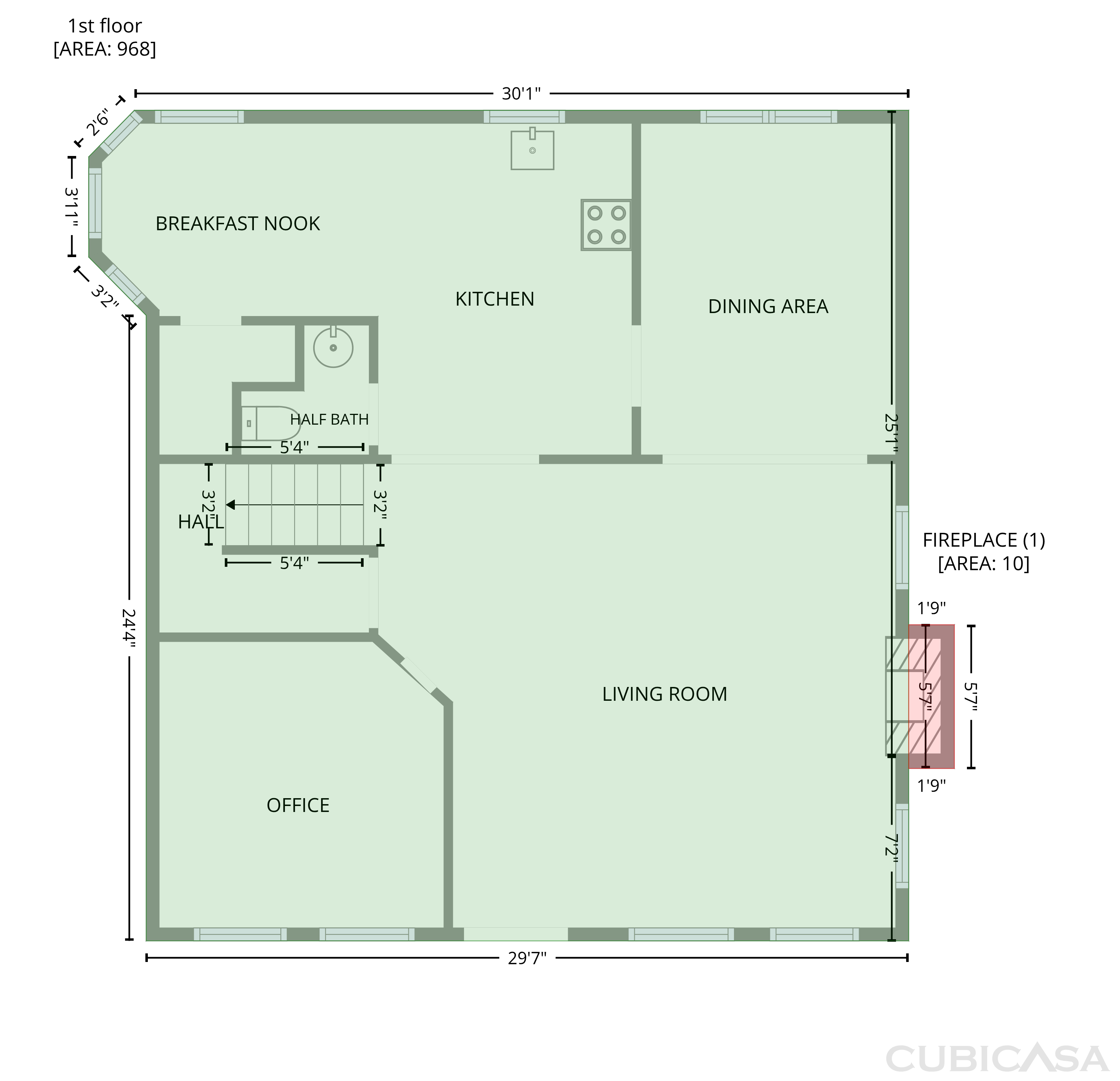 Main Floor of 12 Columns Way, Newnan, GA