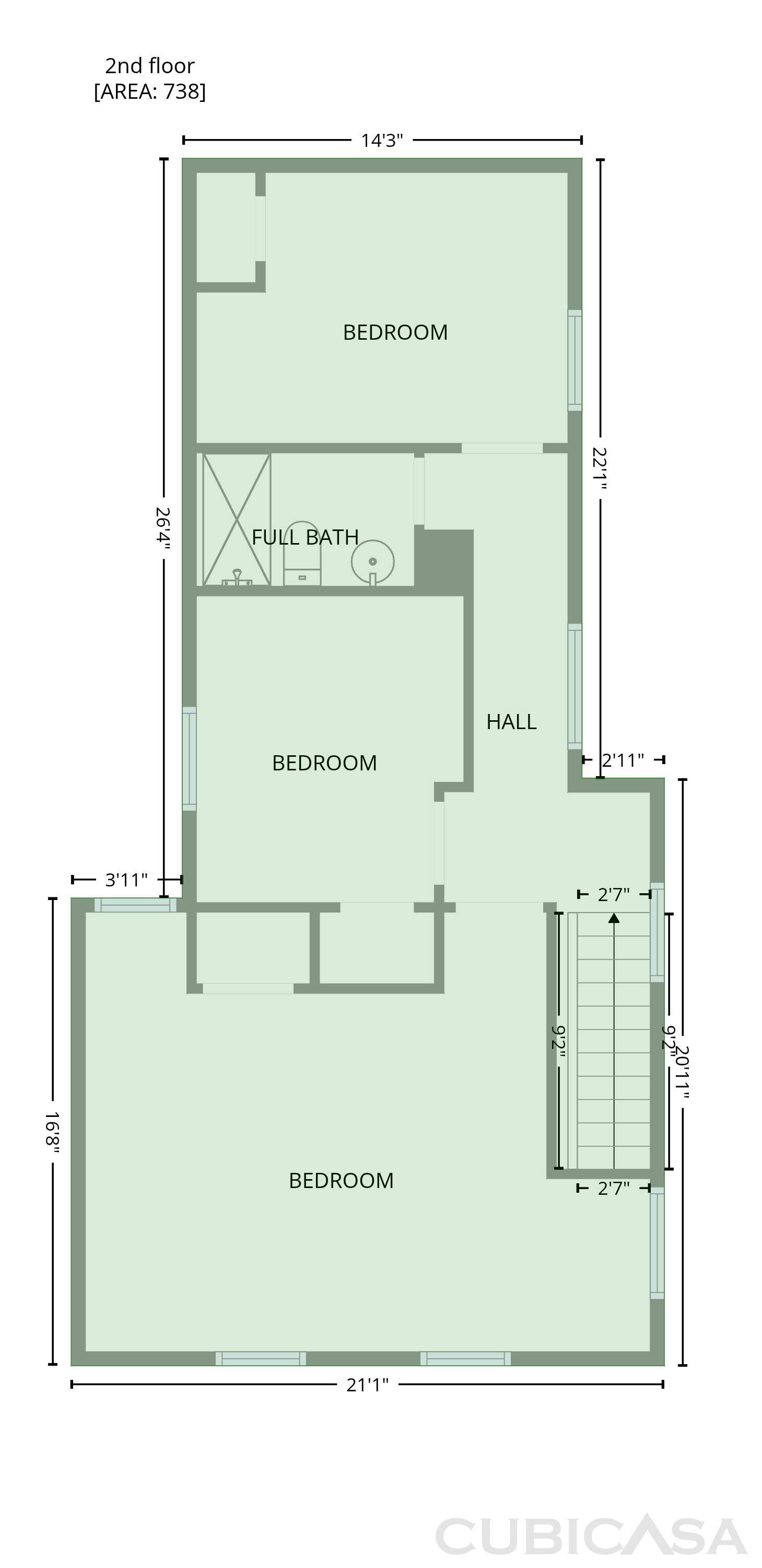 Second Floor of 316 W Commerce St, Smyrna, DE