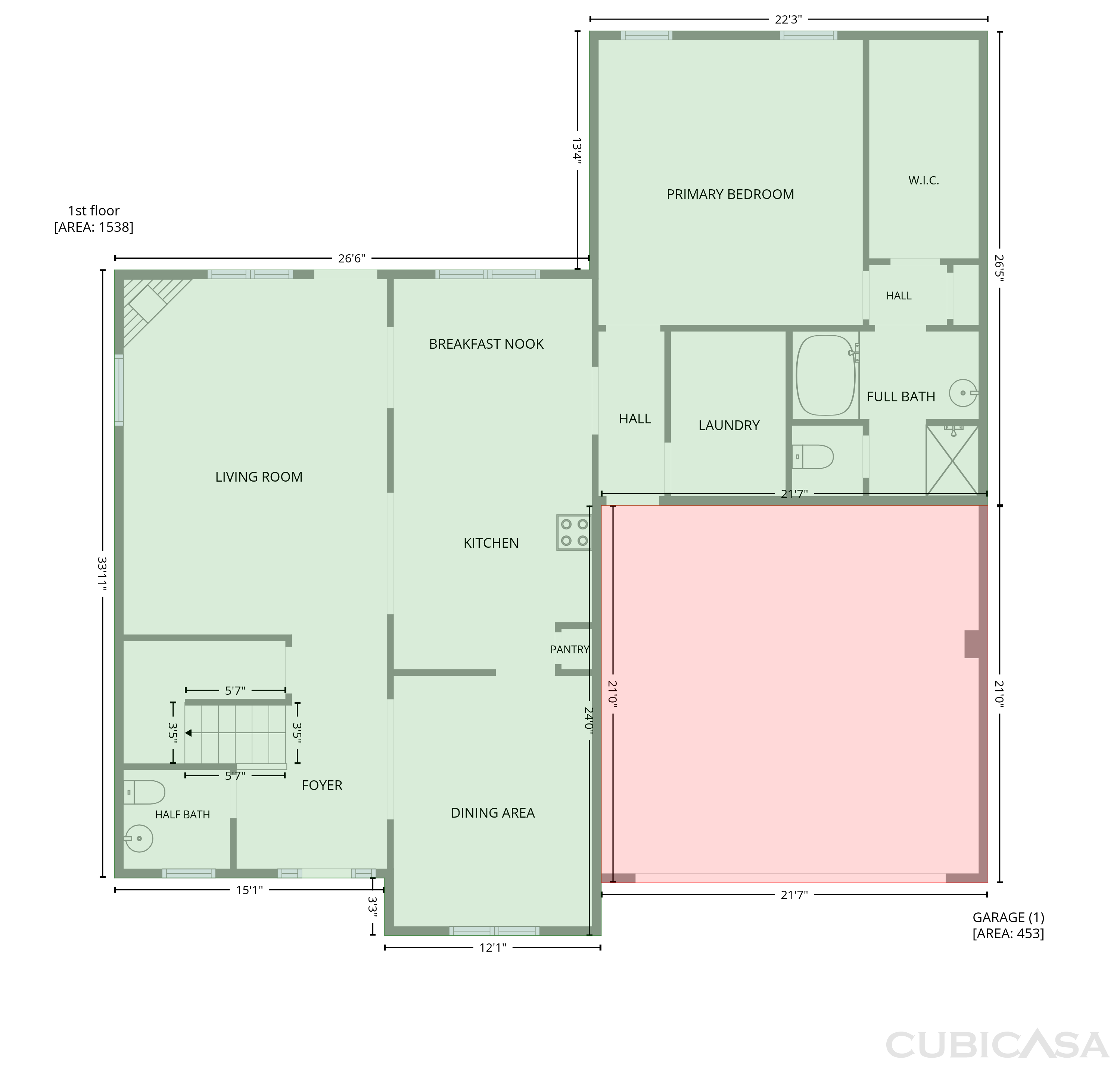 Main Floor of 19 Rivanna Dr, Anderson, SC