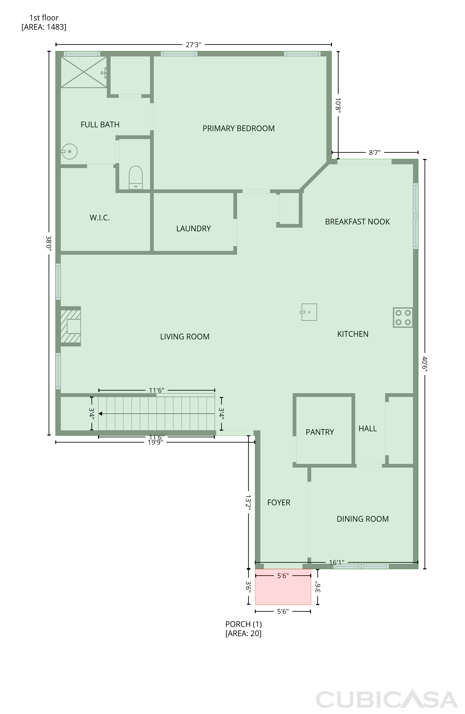 Main Floor of 122 Persimmon Dr, New Bern, NC