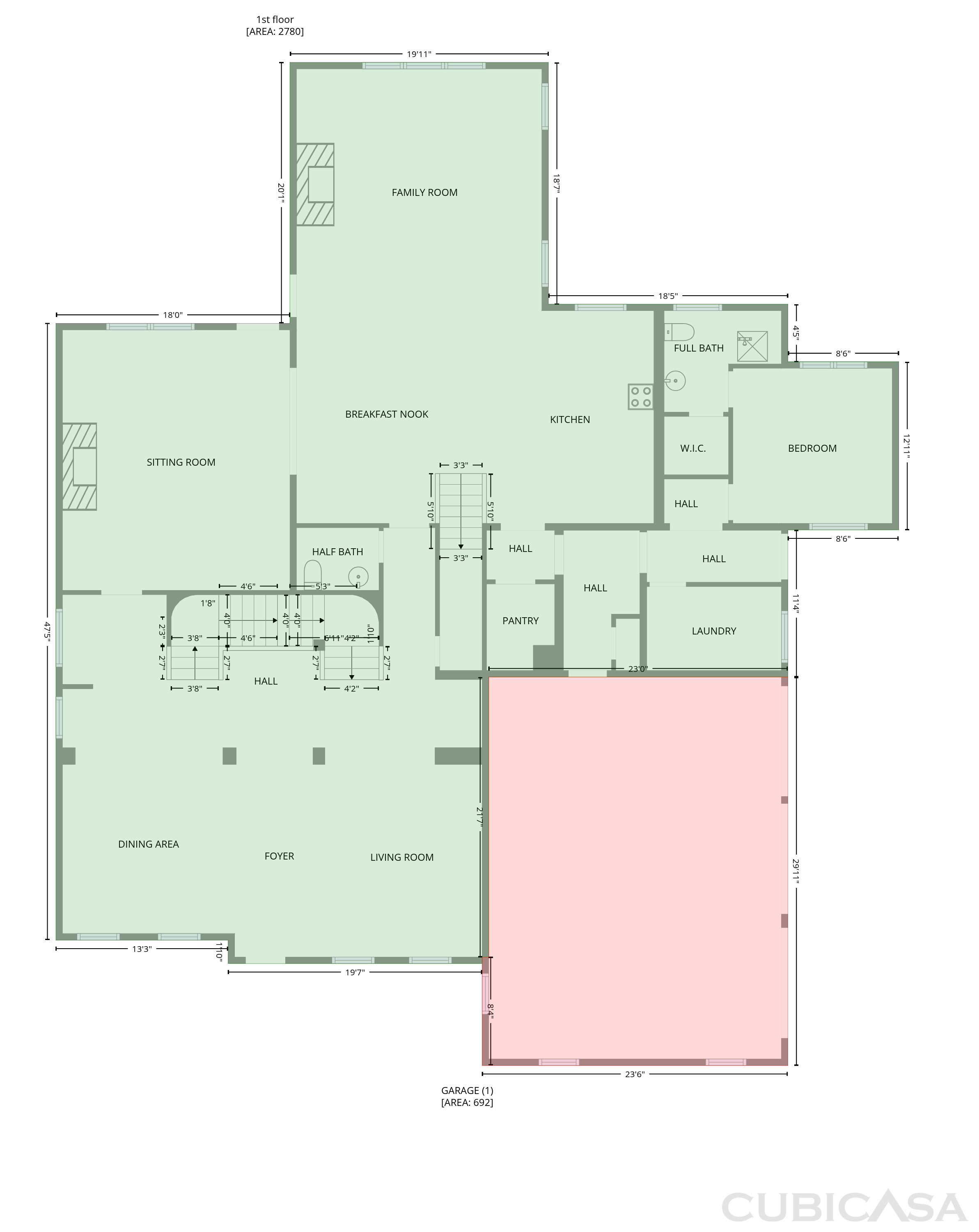 Second Floor of 256 Hanson Way, Marietta, GA