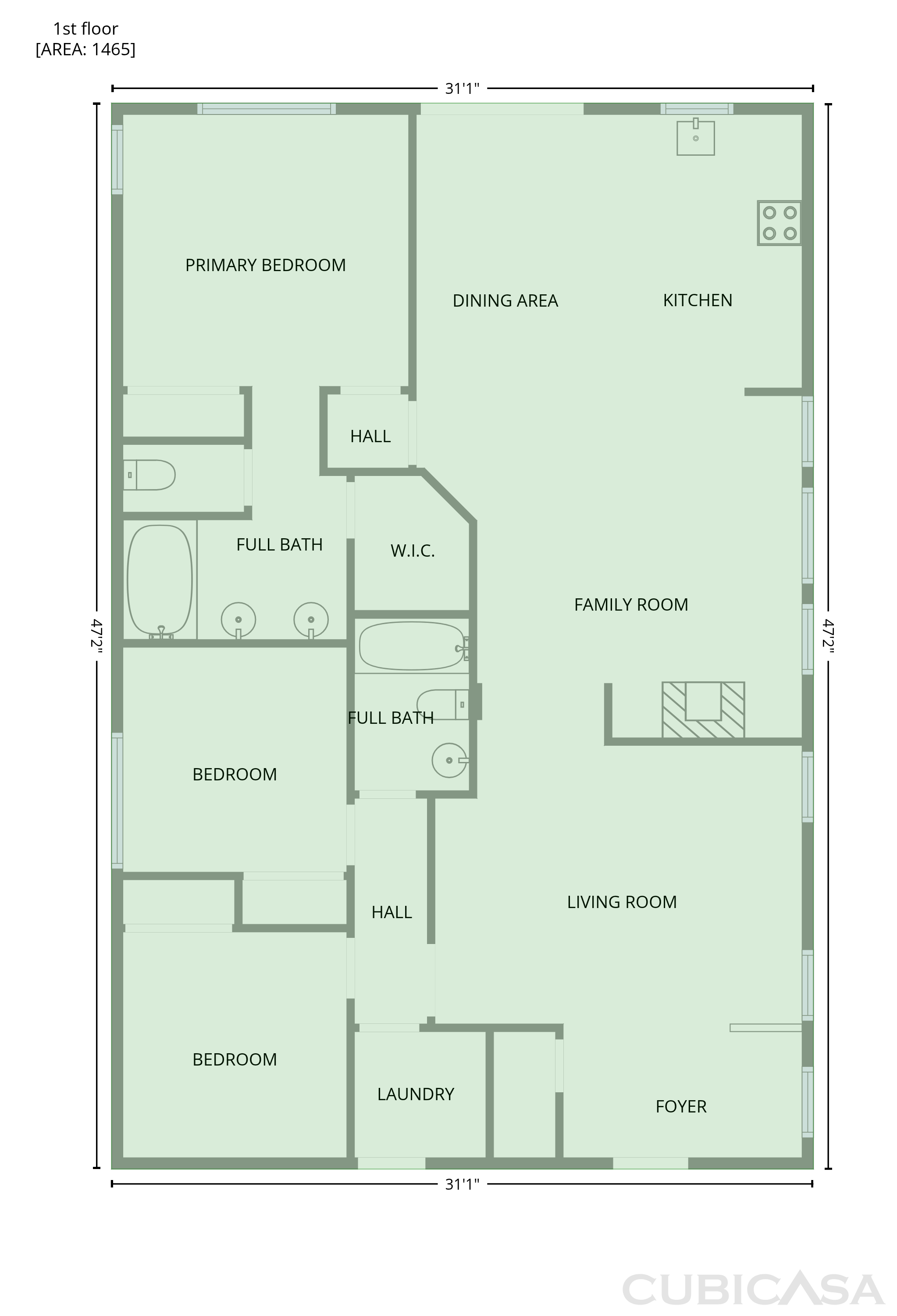 Main Floor of 3951 E Timberline Rd, Gilbert, AZ