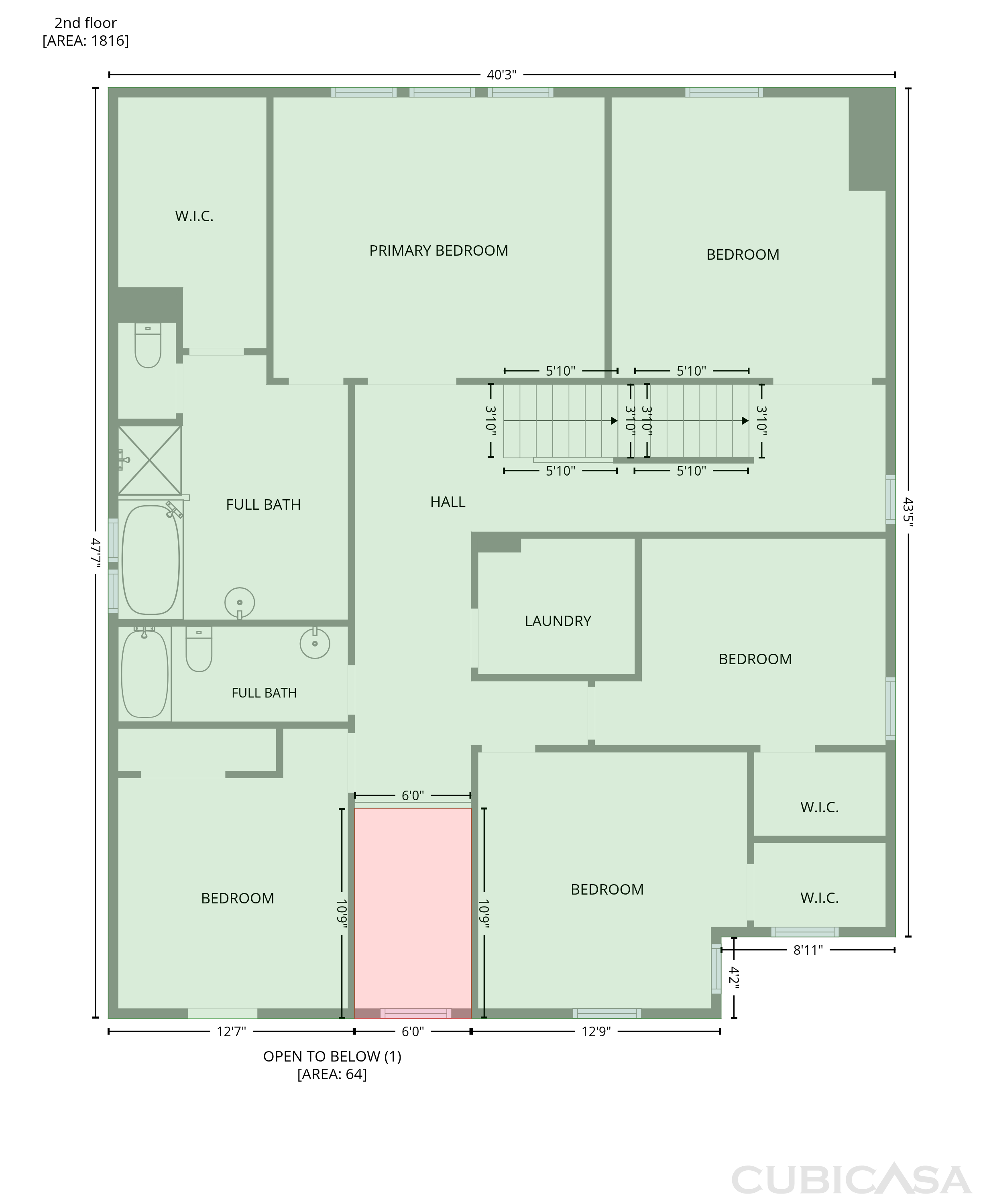 Second Floor of 9928 Daufuskie Dr, Charlotte, NC