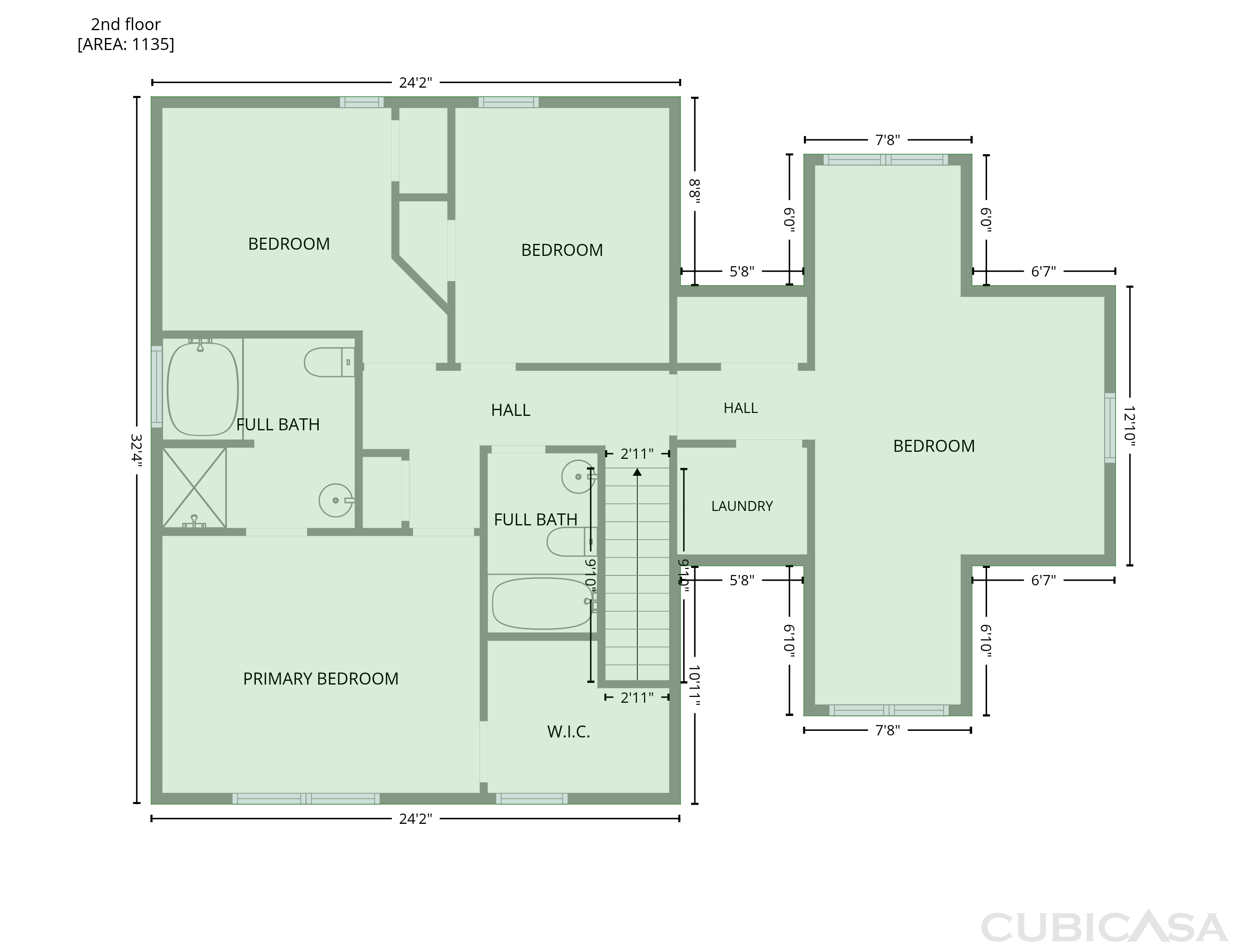 Second Floor of 4406 Battle Forest Rd, Hope Mills, NC