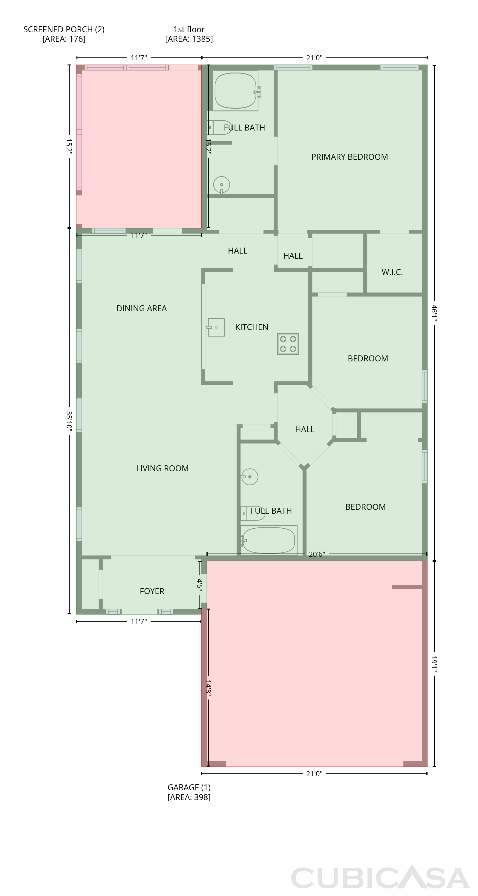 Main Floor of 1740 Covington Ln, Foley, AL