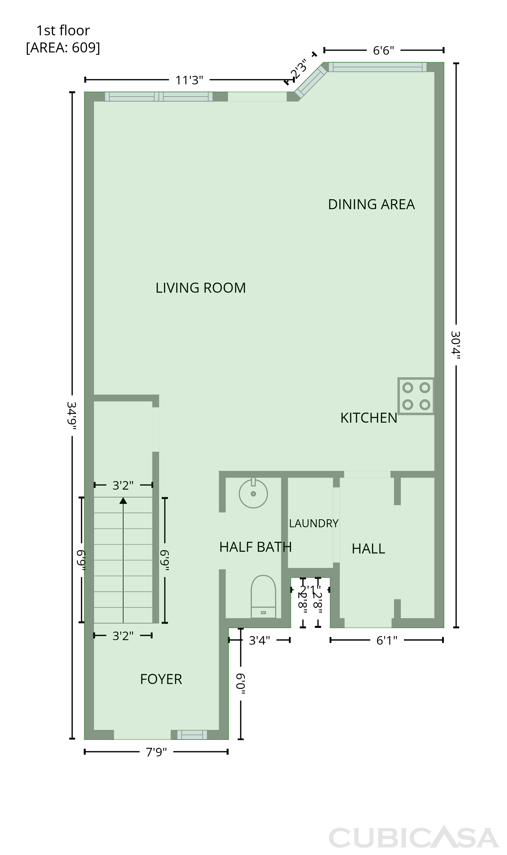 Main Floor of 825 Village Point Ln, Fort Worth, TX