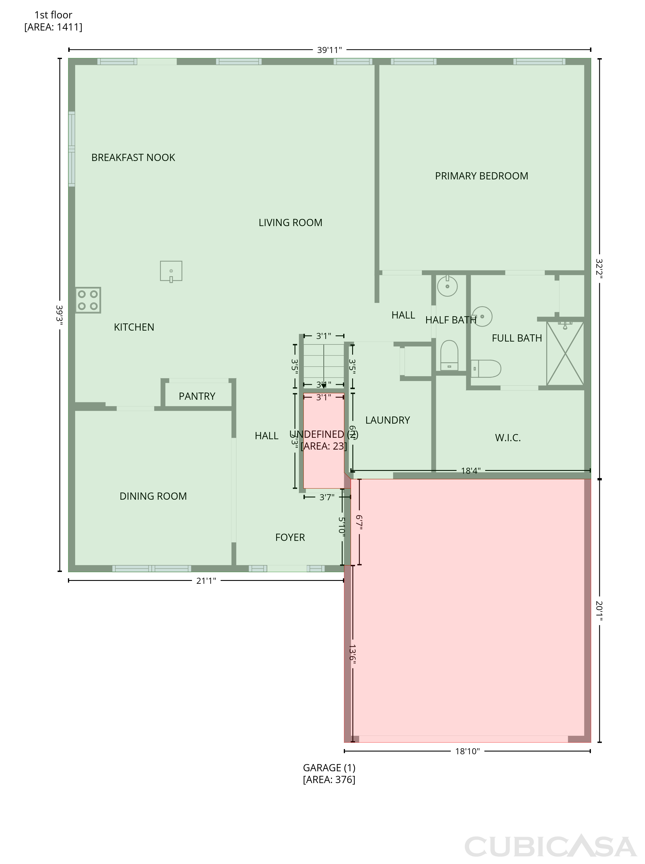 Main Floor of 82 Buckhorn Branch Park, Clayton, NC