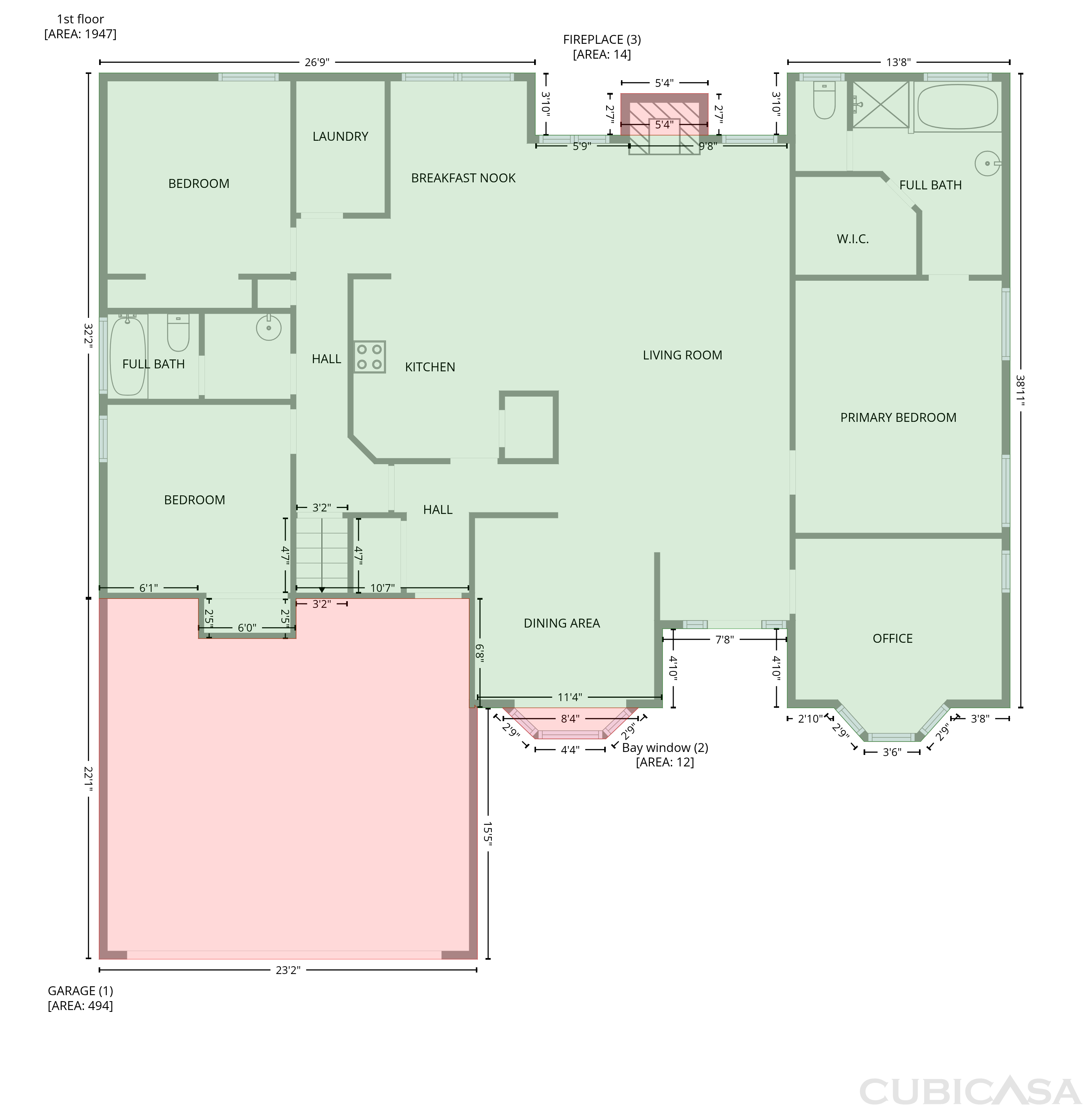 Main Floor of 335 Hunters Gln, Fayetteville, GA