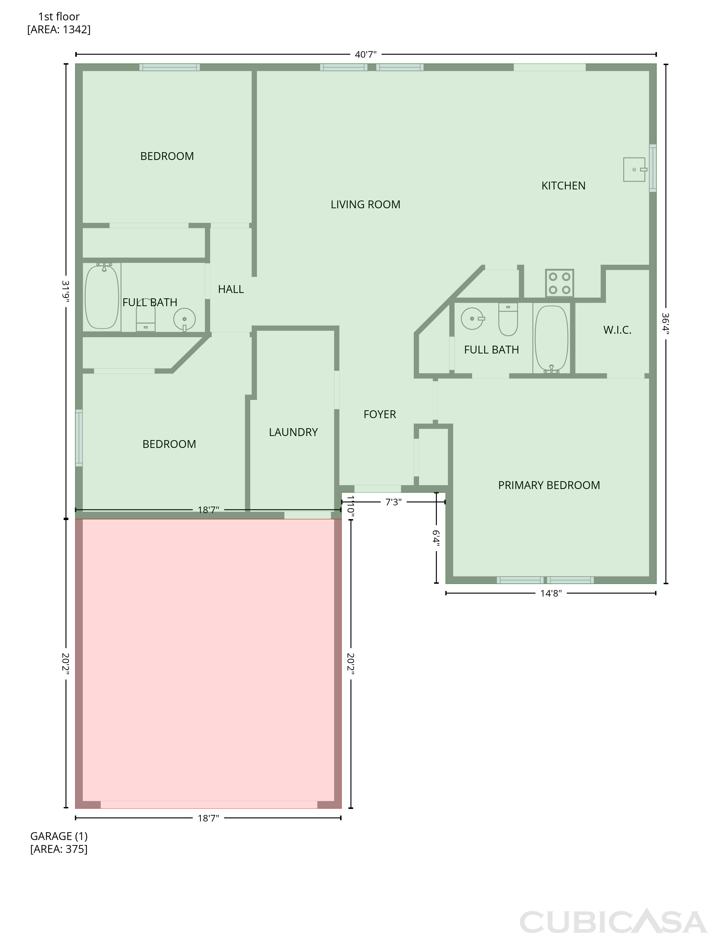 Main Floor of 526 Bourneside Dr, Greenfield, IN