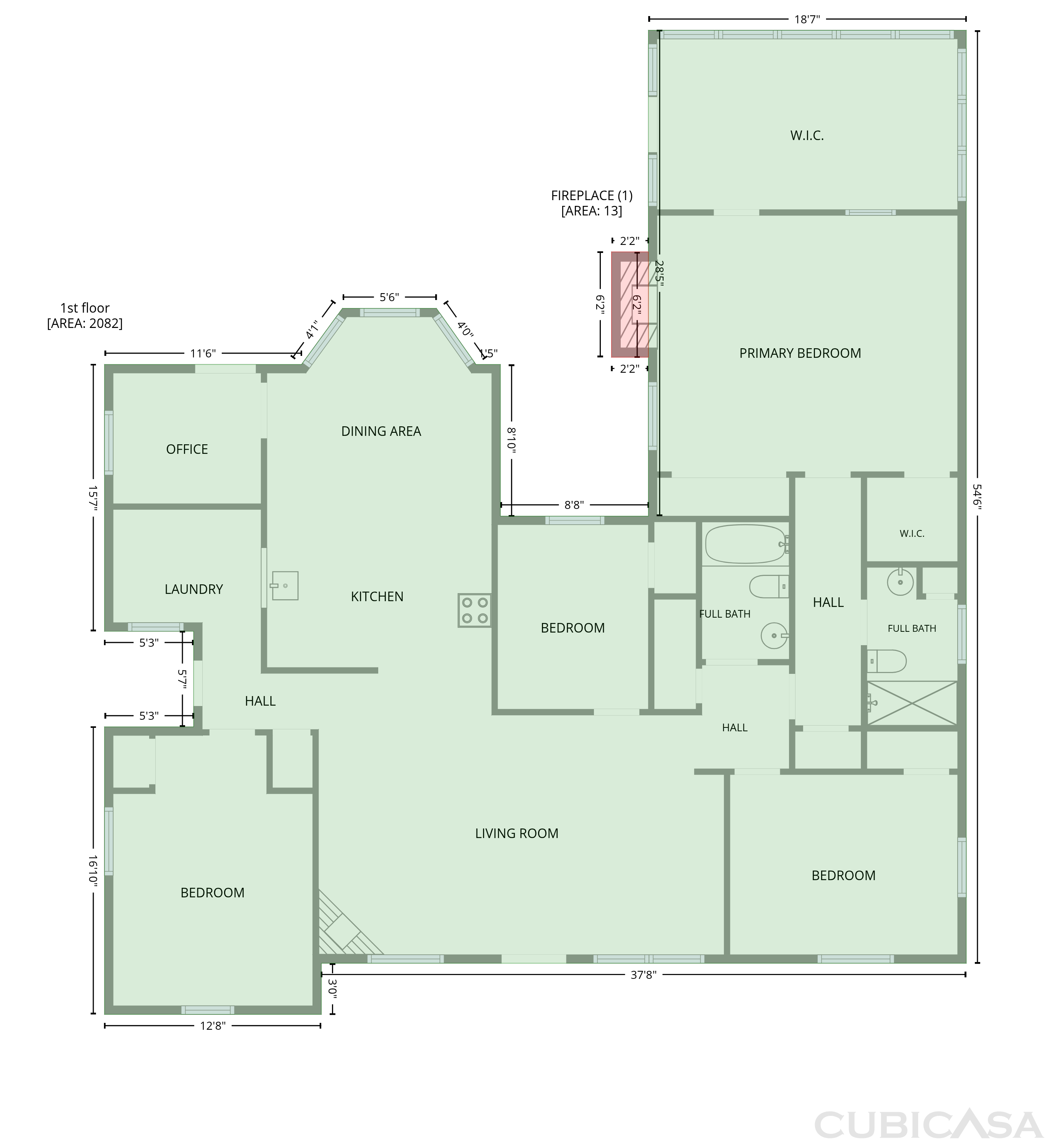 Main Floor of 695 Powell St, Coldwater, MS