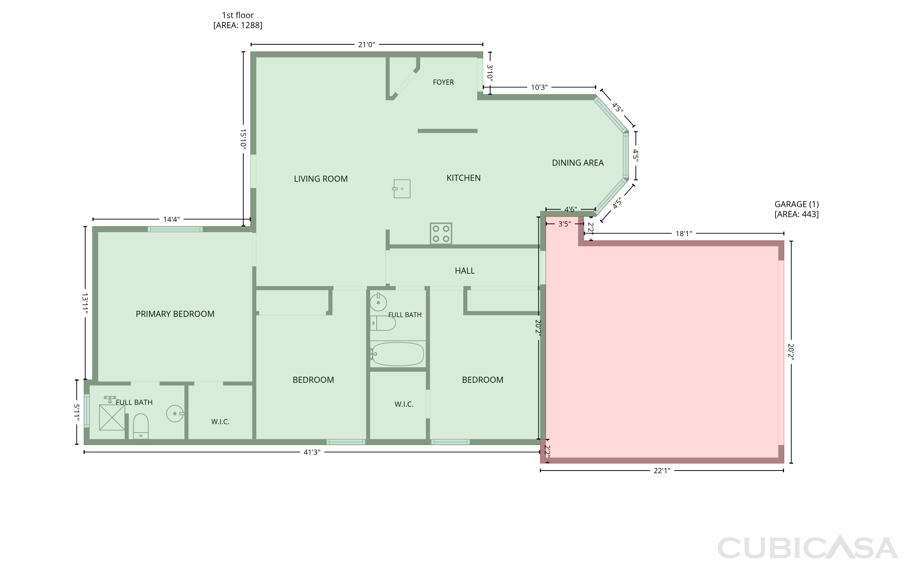 Main Floor of 1708 Ashwood Cir, Middleburg, FL