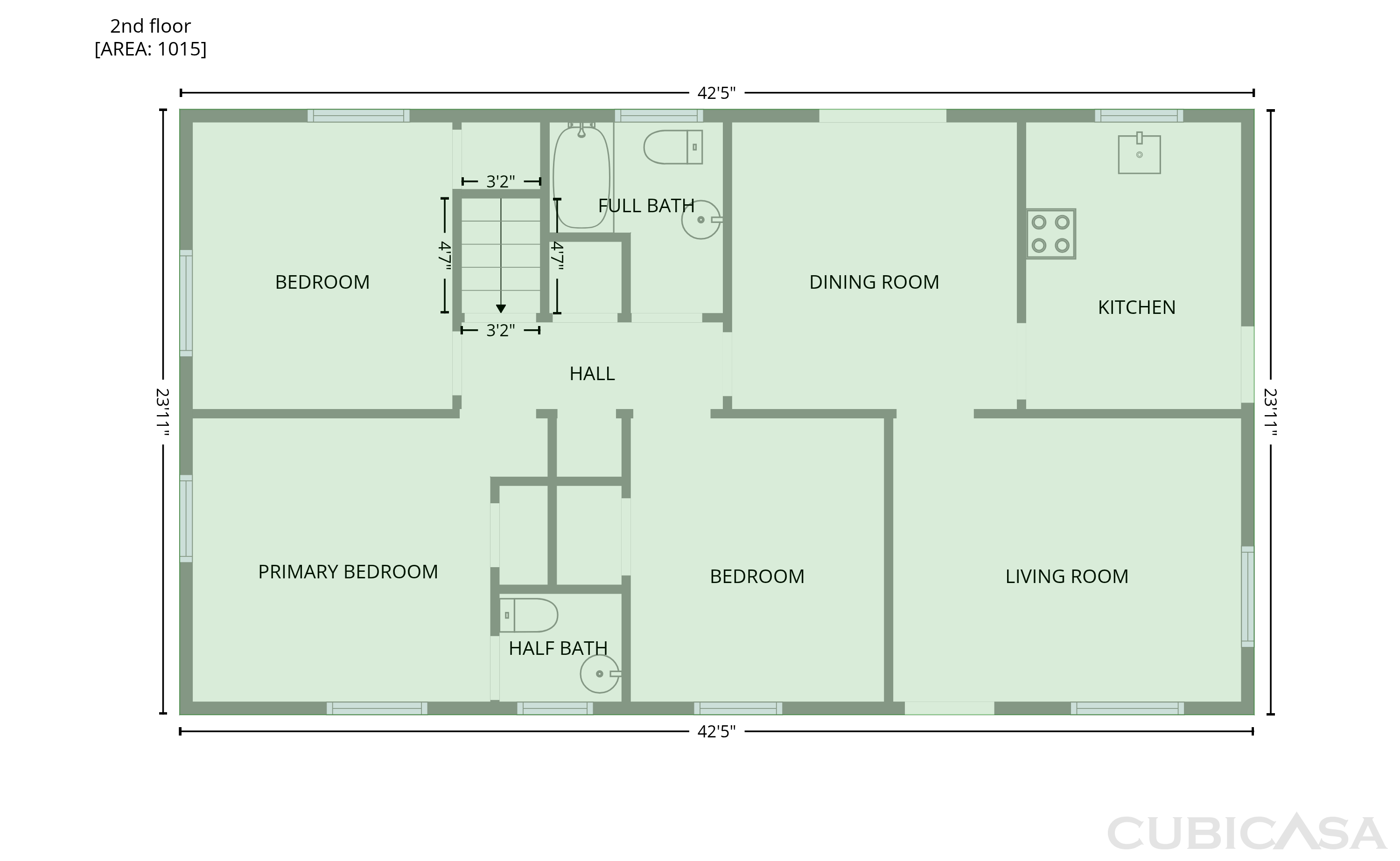 Second Floor of 3119 Holbrook Dr SW, Marietta, GA