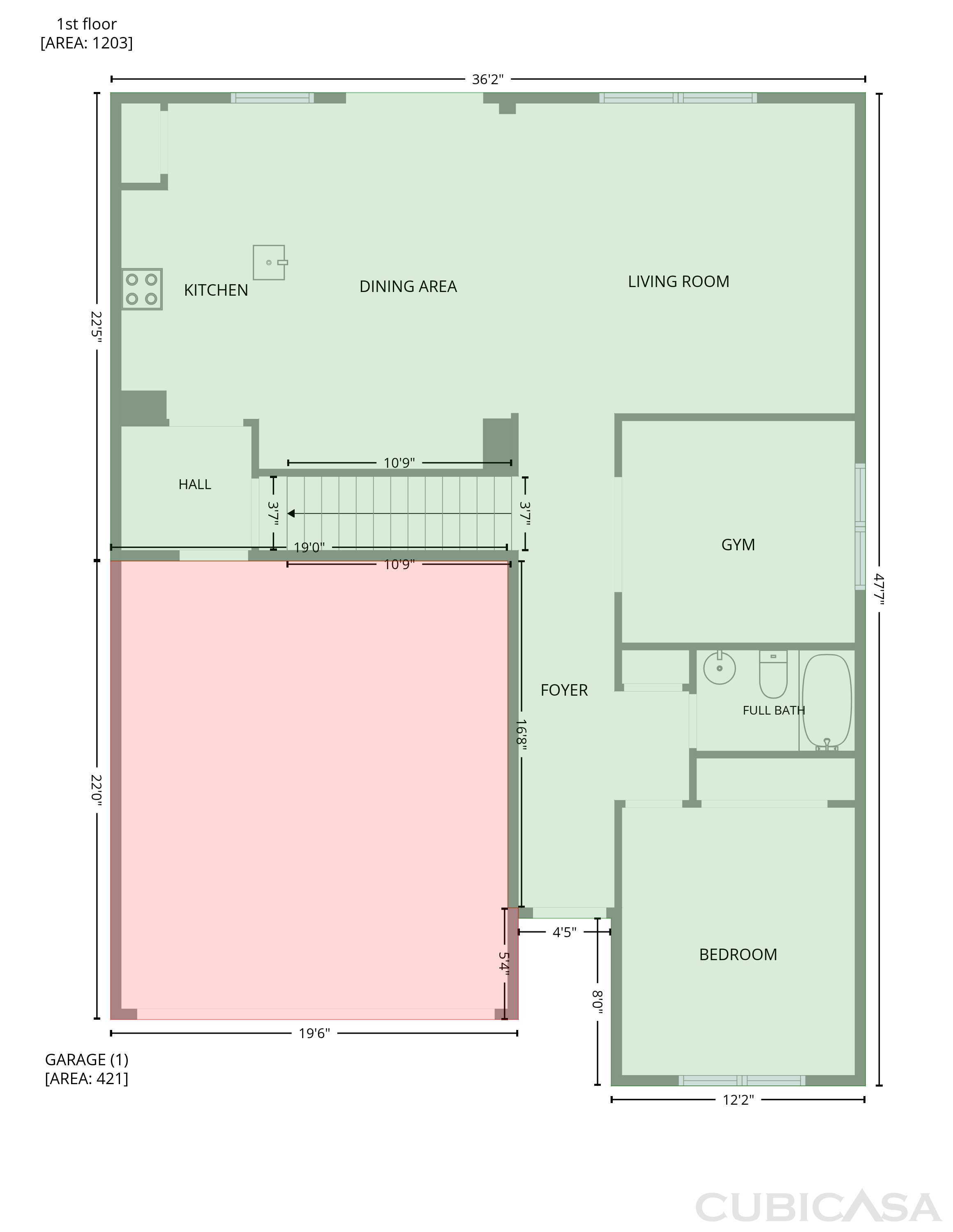 Main Floor of 2282 S Bingham Pl, New Palestine, IN