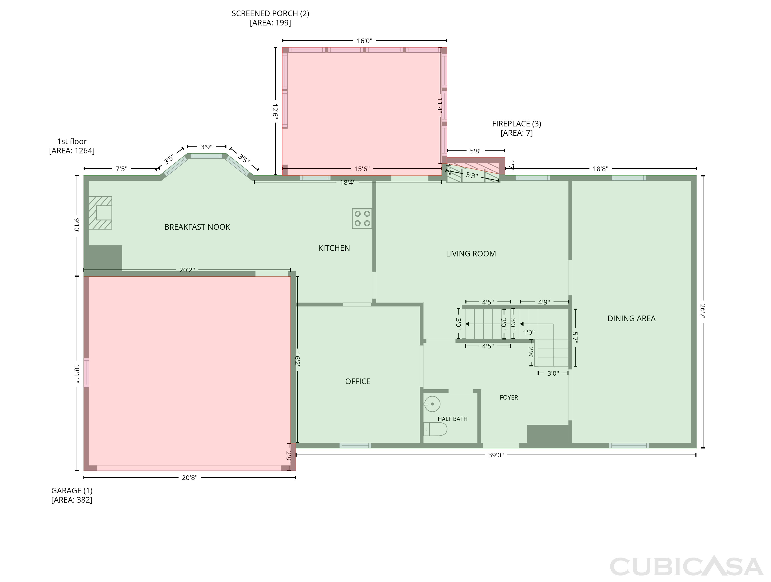 Second Floor of 1215 Lake Crest Ter, Roswell, GA