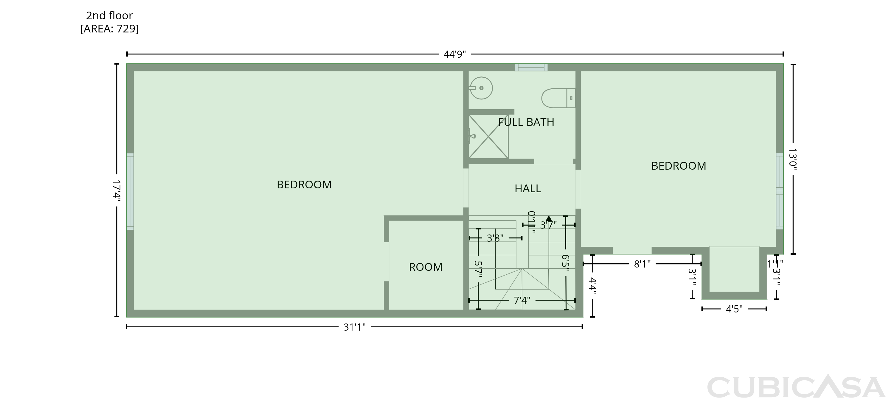 Second Floor of 765 Trebor Dr, Garner, NC