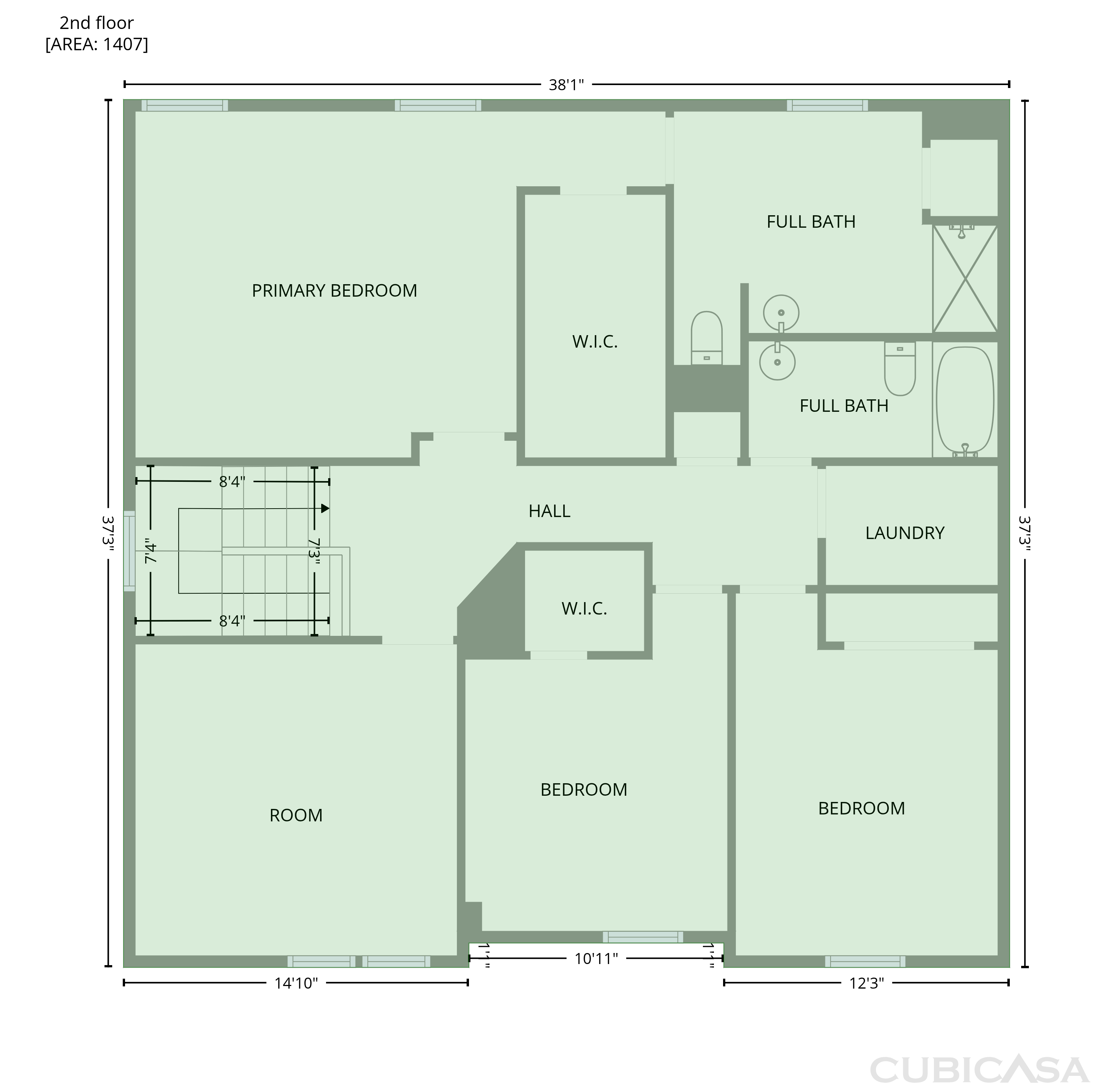 Second Floor of 1717 Willow Landing Way, Willow Spring, NC
