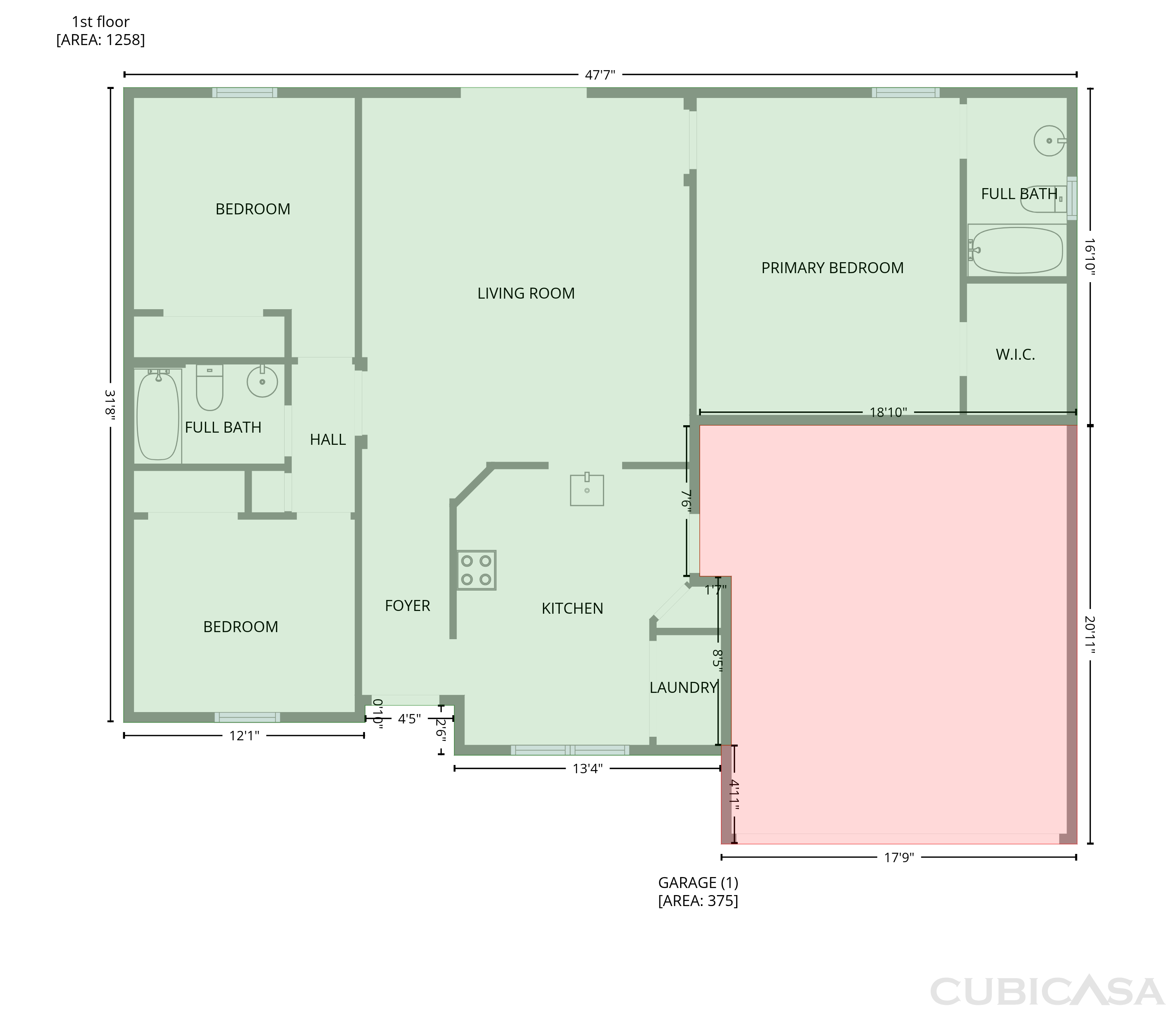 Main Floor of 1360 Wildberry Ln, Deltona, FL