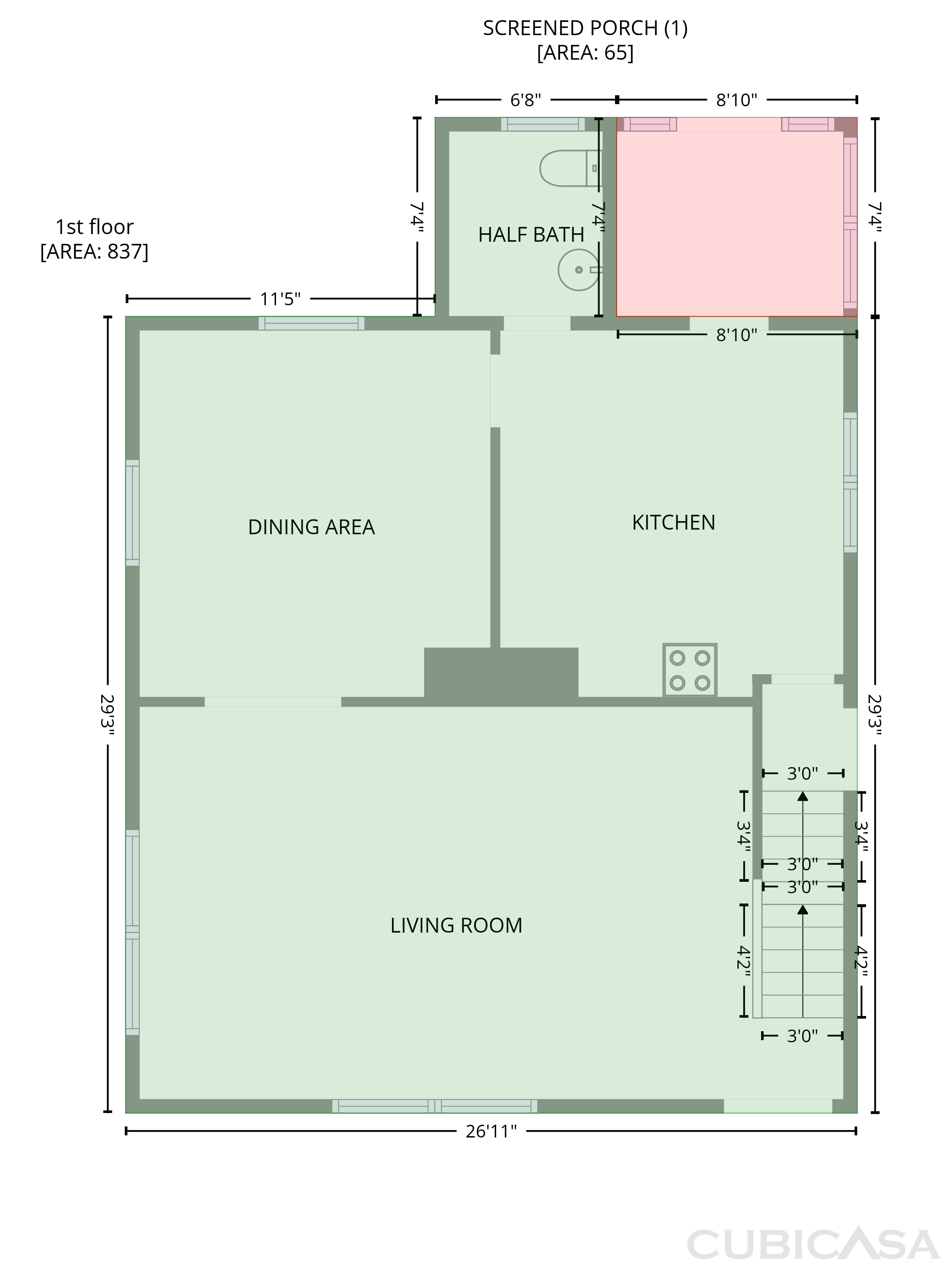 Second Floor of 160 Elm St, London, OH
