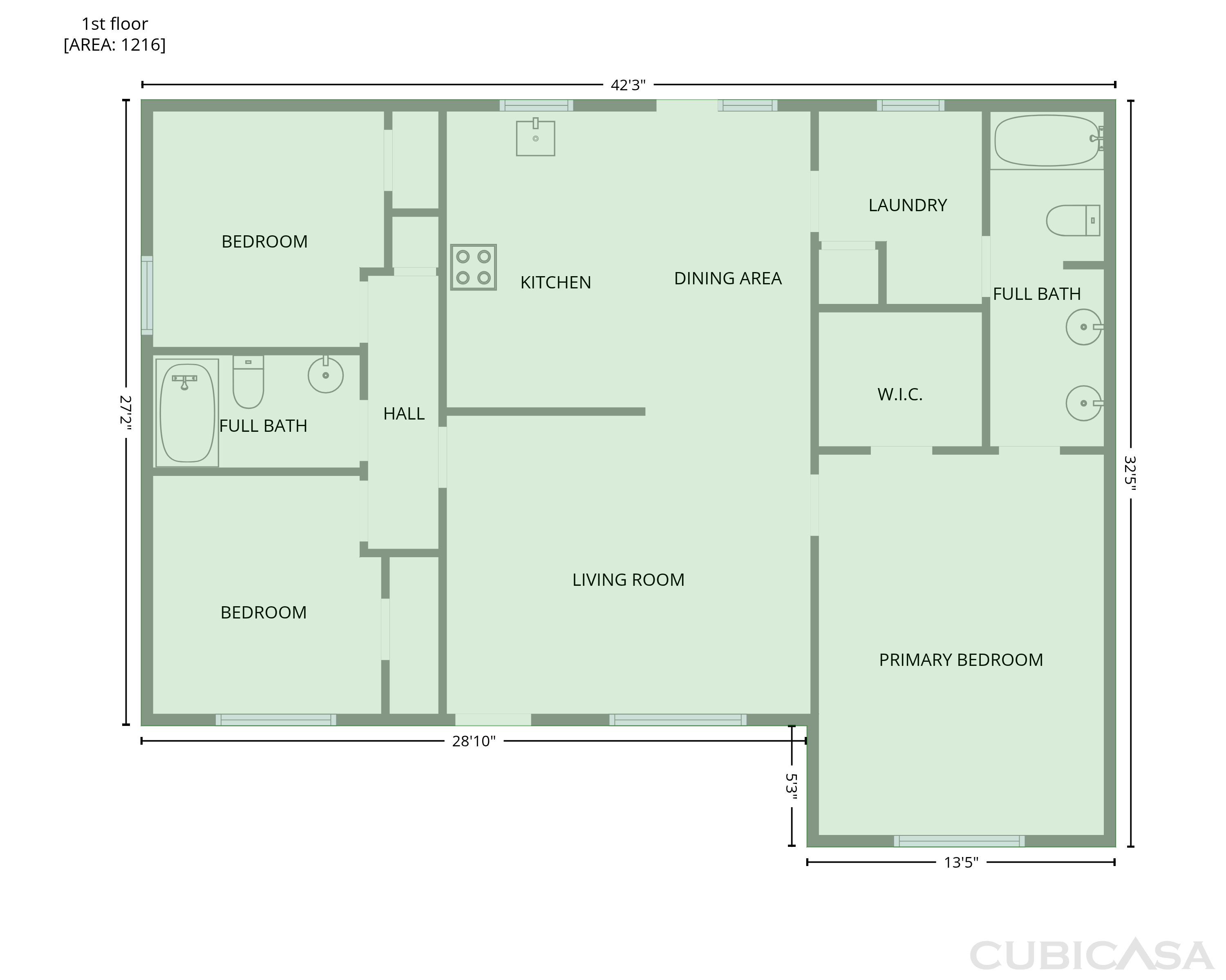 Main Floor of 5005 Mill Br, Wilson, NC
