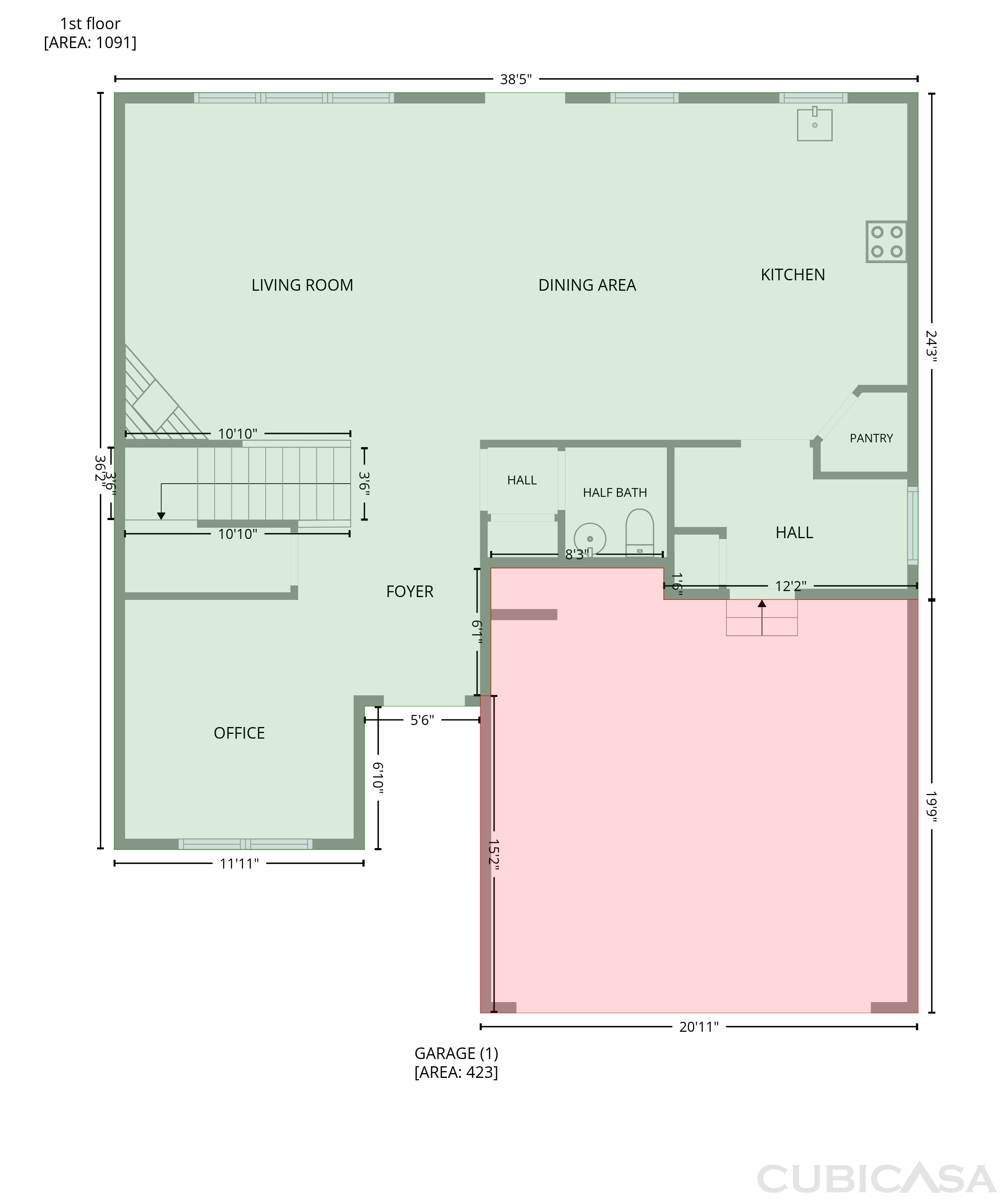 Main Floor of 764 Binkley Walk, Sugar Hill, GA