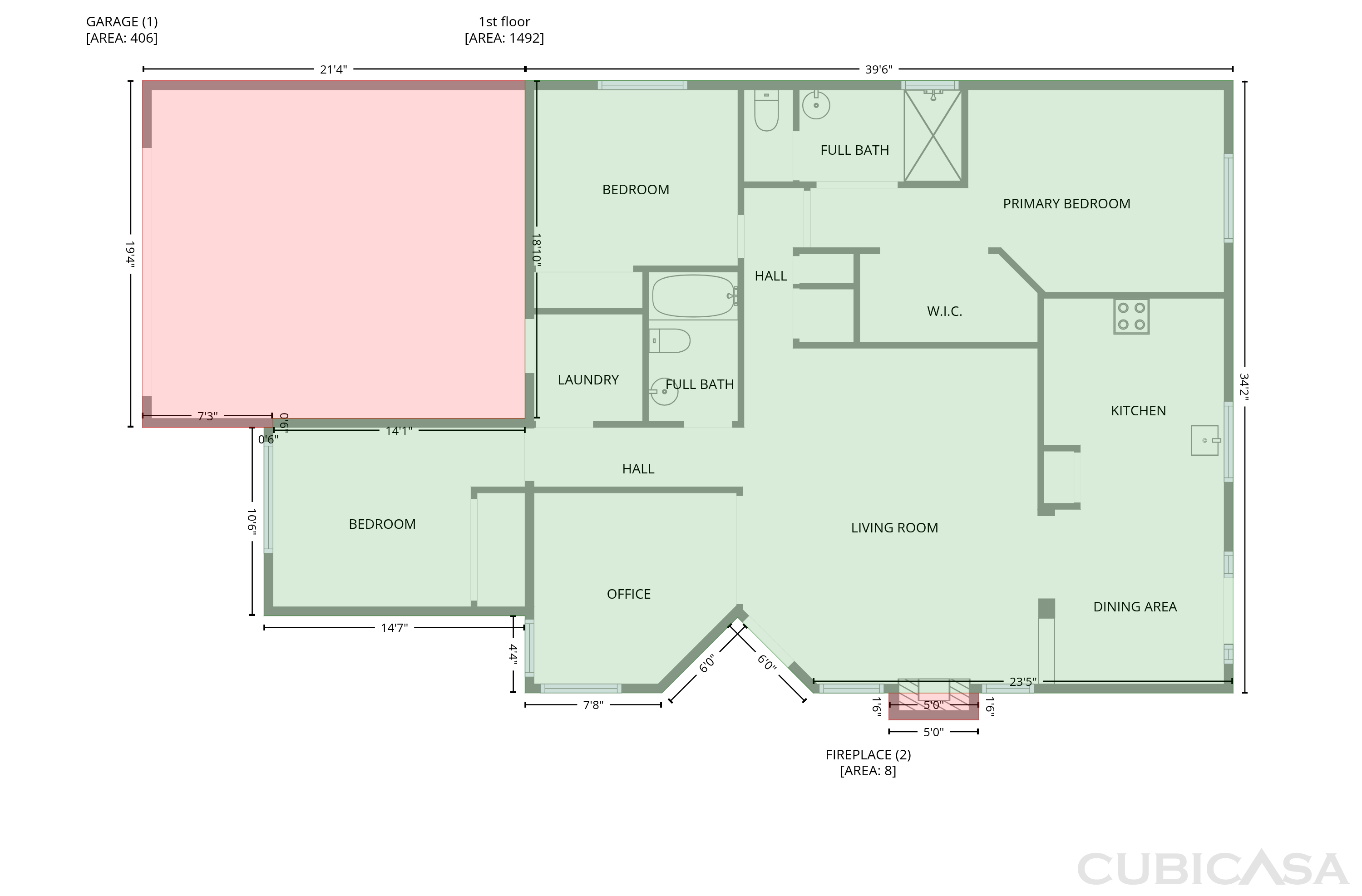 Main Floor of 1657 W Wood Crest Ct, Tucson, AZ