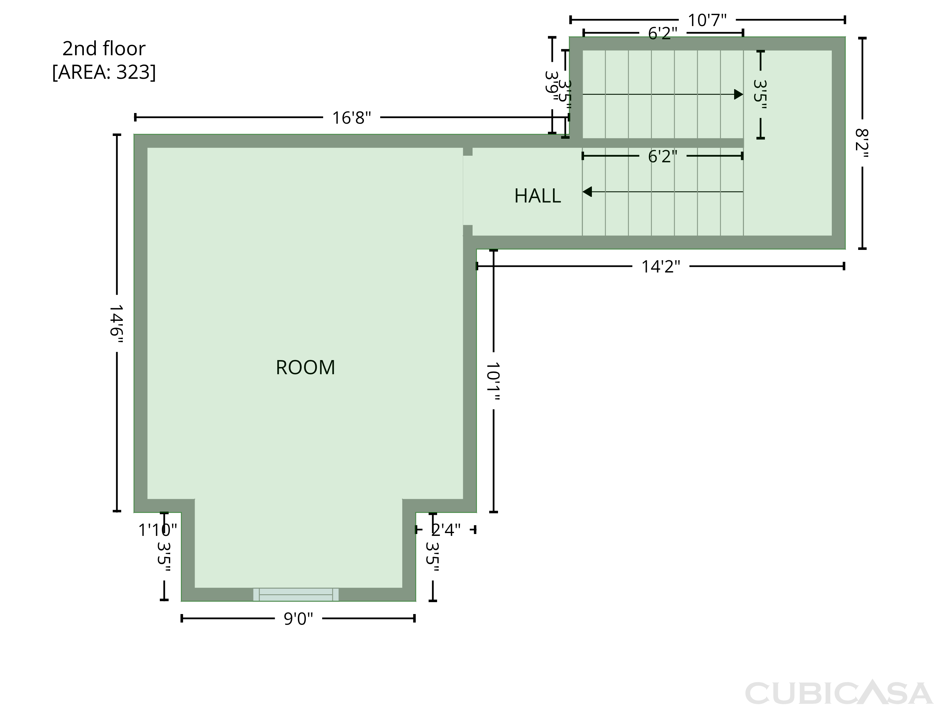 Second Floor of 7001 Palomino Trl, Winston, GA