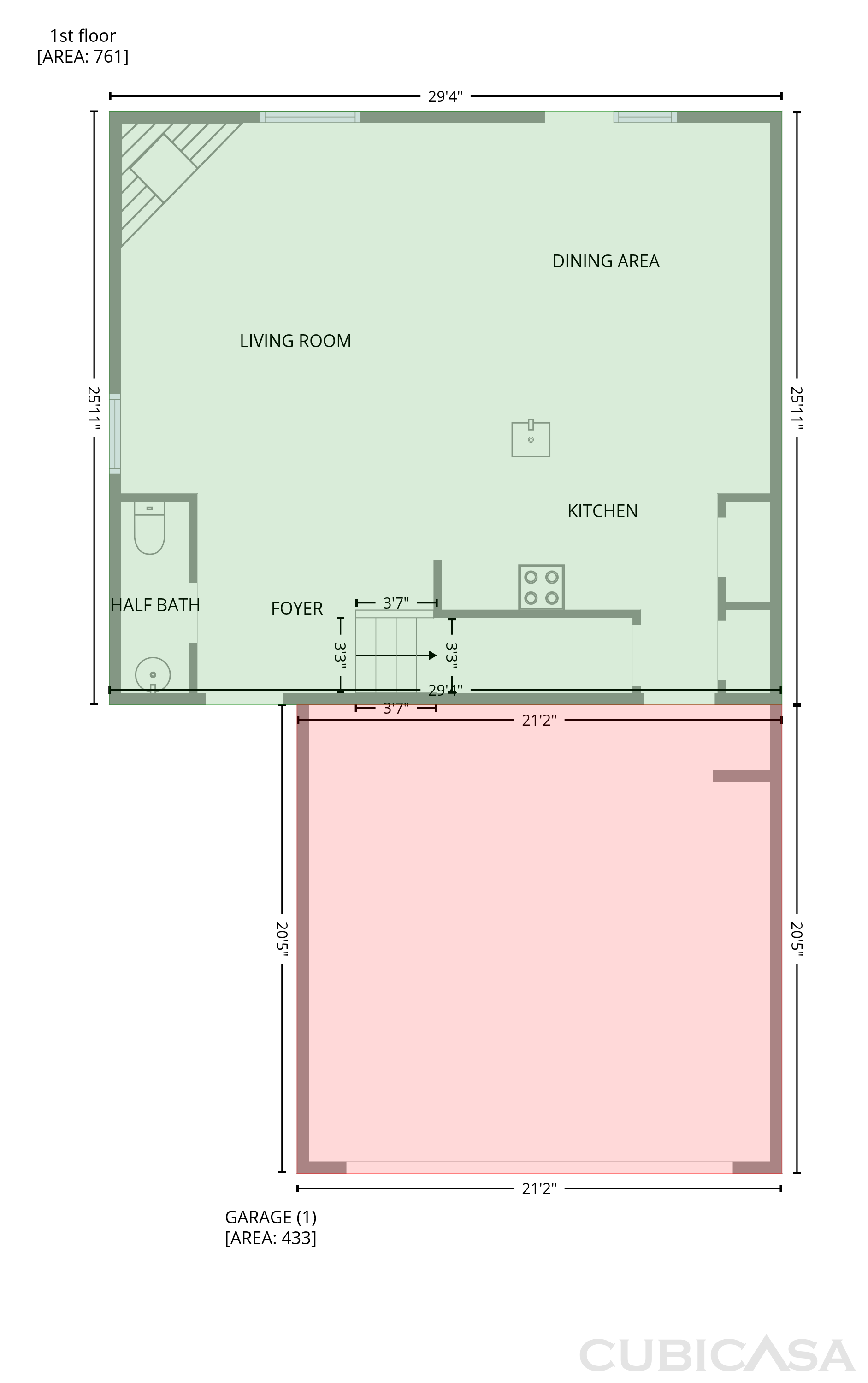 Main Floor of 53 Brookside Way, Dawsonville, GA