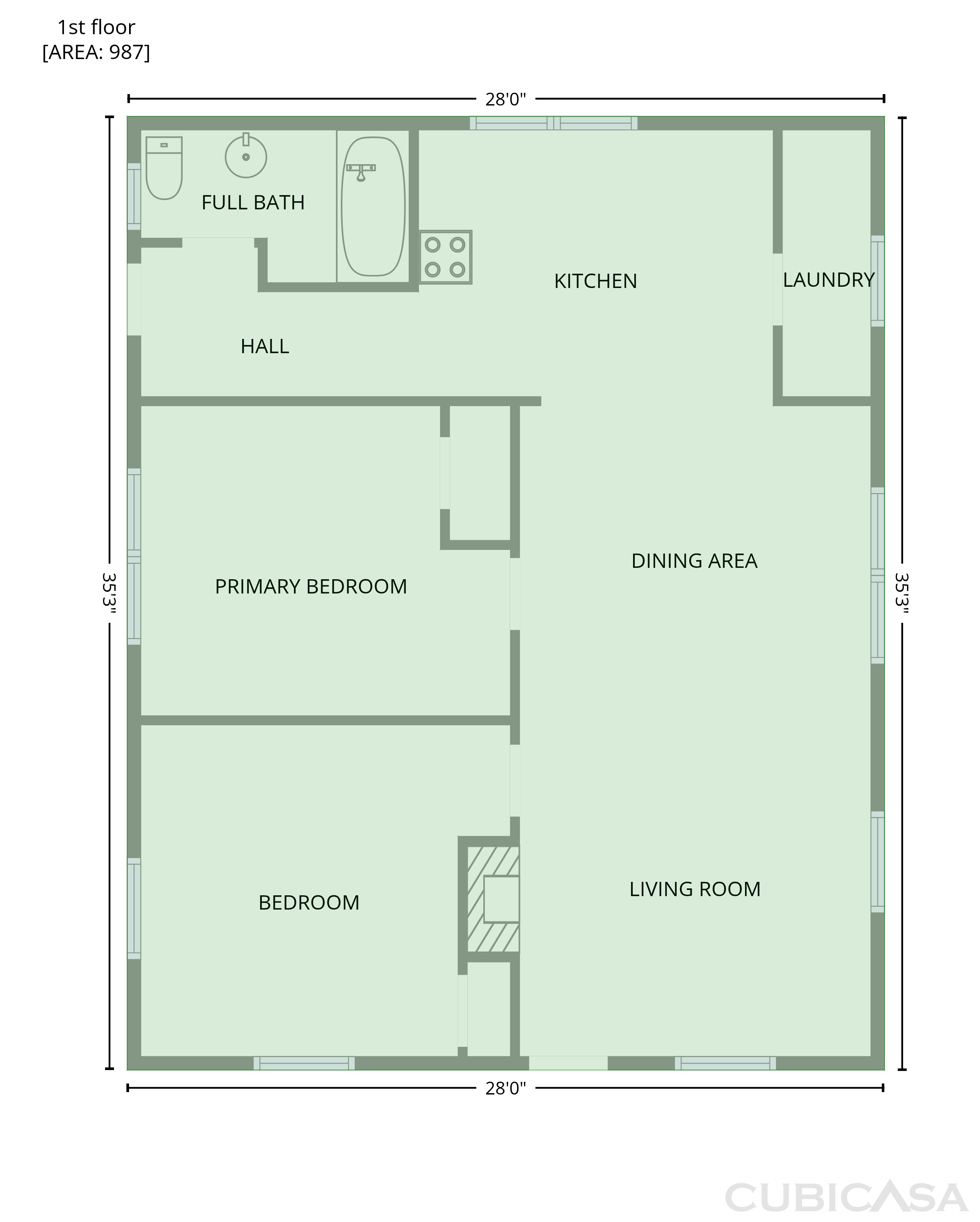 Main Floor of 308 Spring Garden Ave, Kannapolis, NC