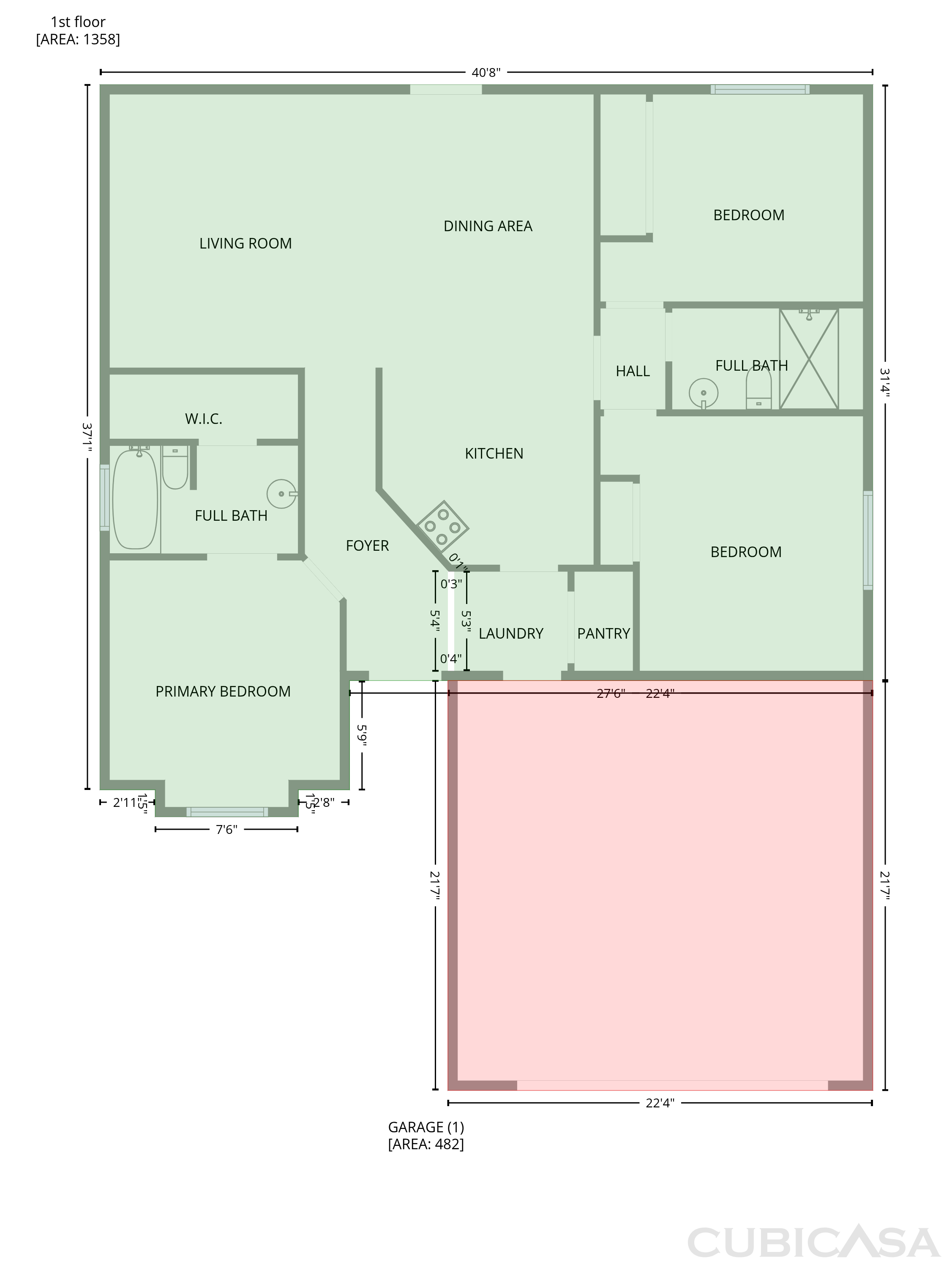 Main Floor of 7706 Impala Dr, Corpus Christi, TX