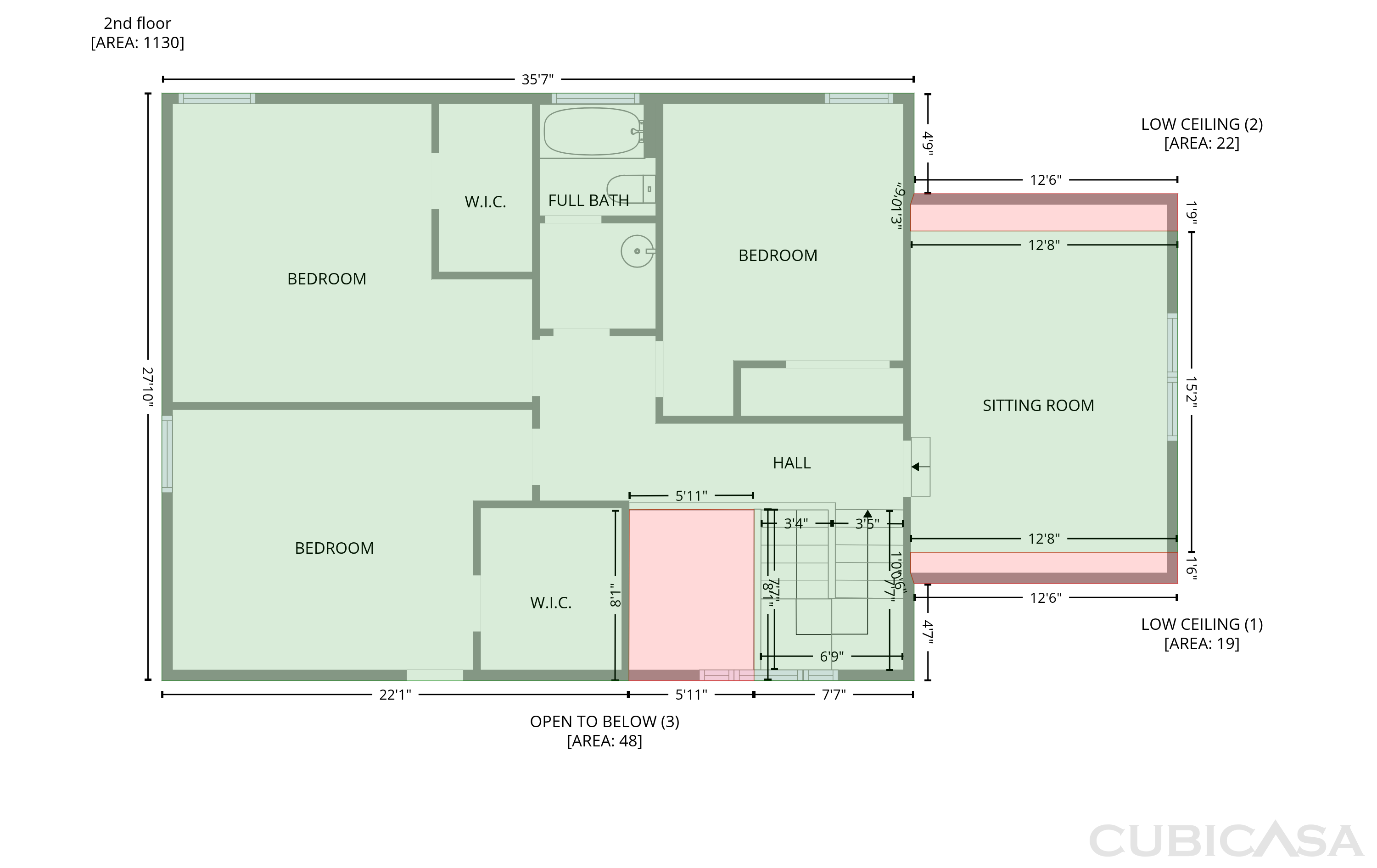 Second Floor of 333 Oakhaven Dr, Holly Springs, NC